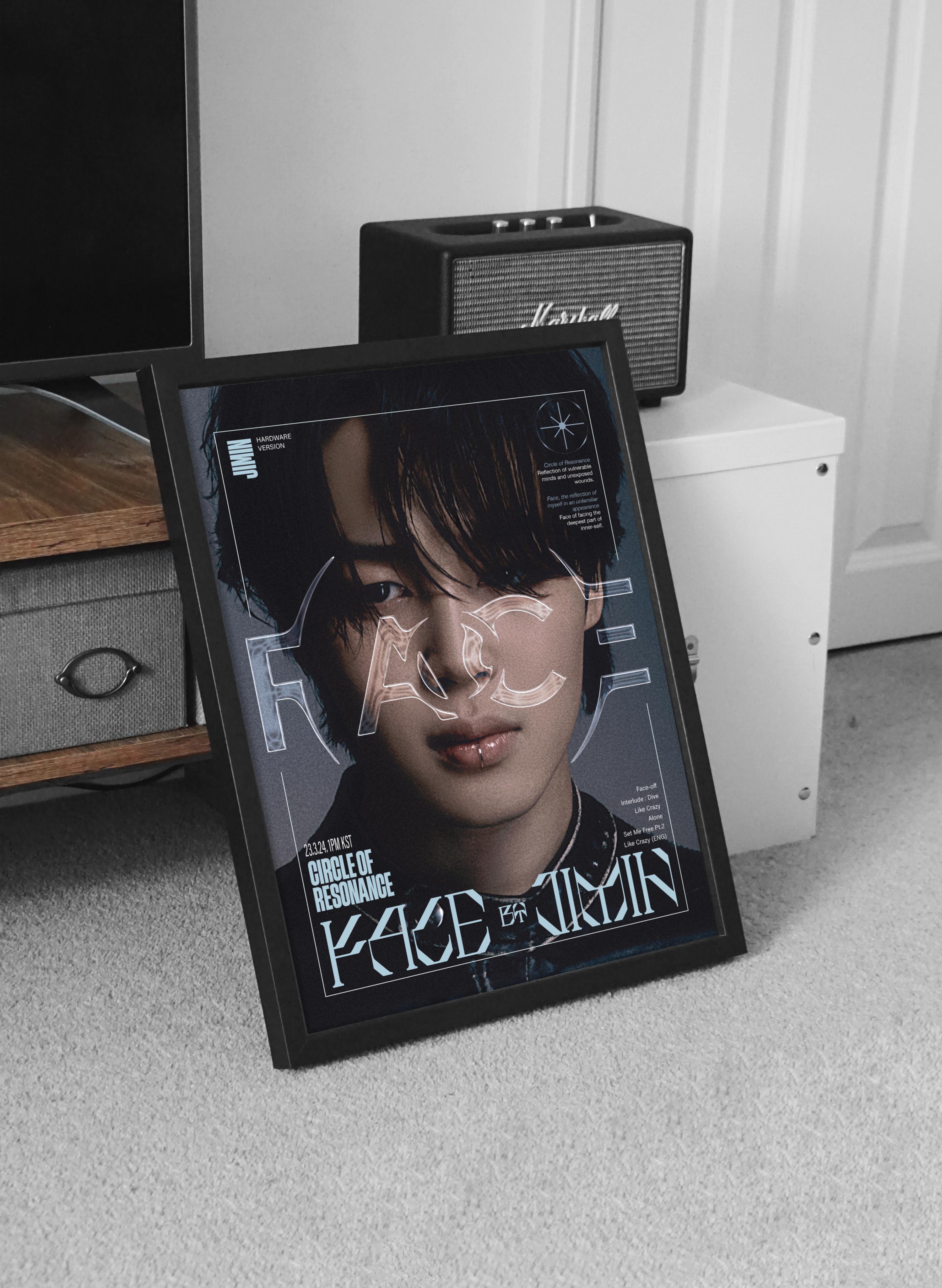 Jimin Face BTS Wall Poster Style III
