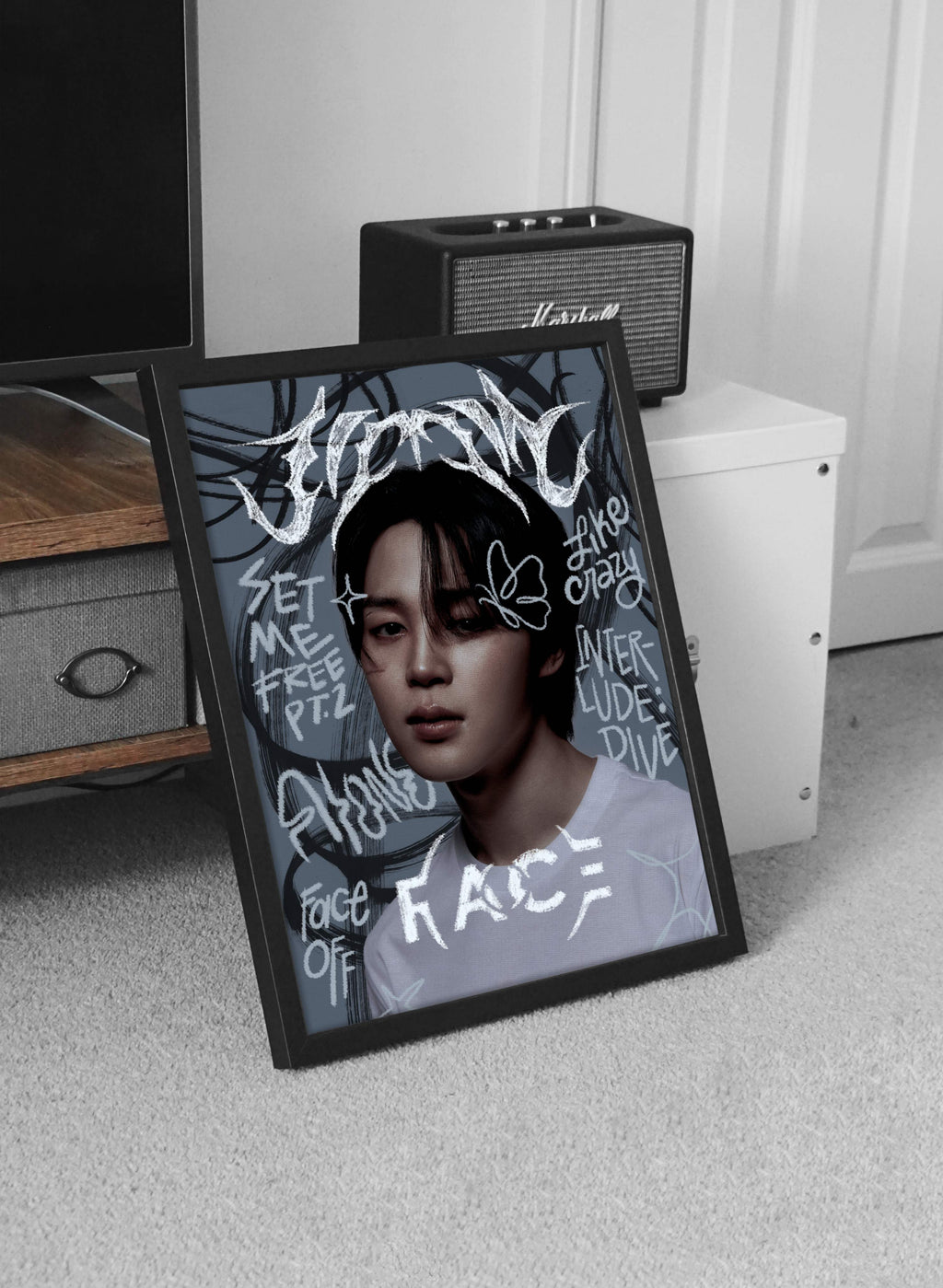 Jimin Face BTS Wall Poster Style II