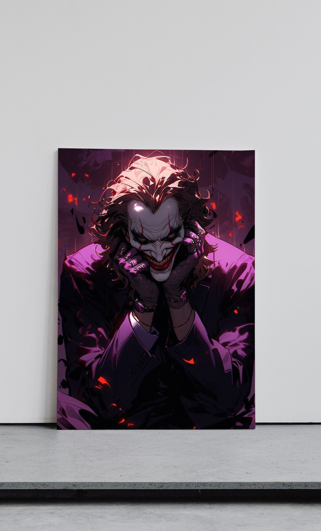 The Joker Wall Poster Metal And Framed