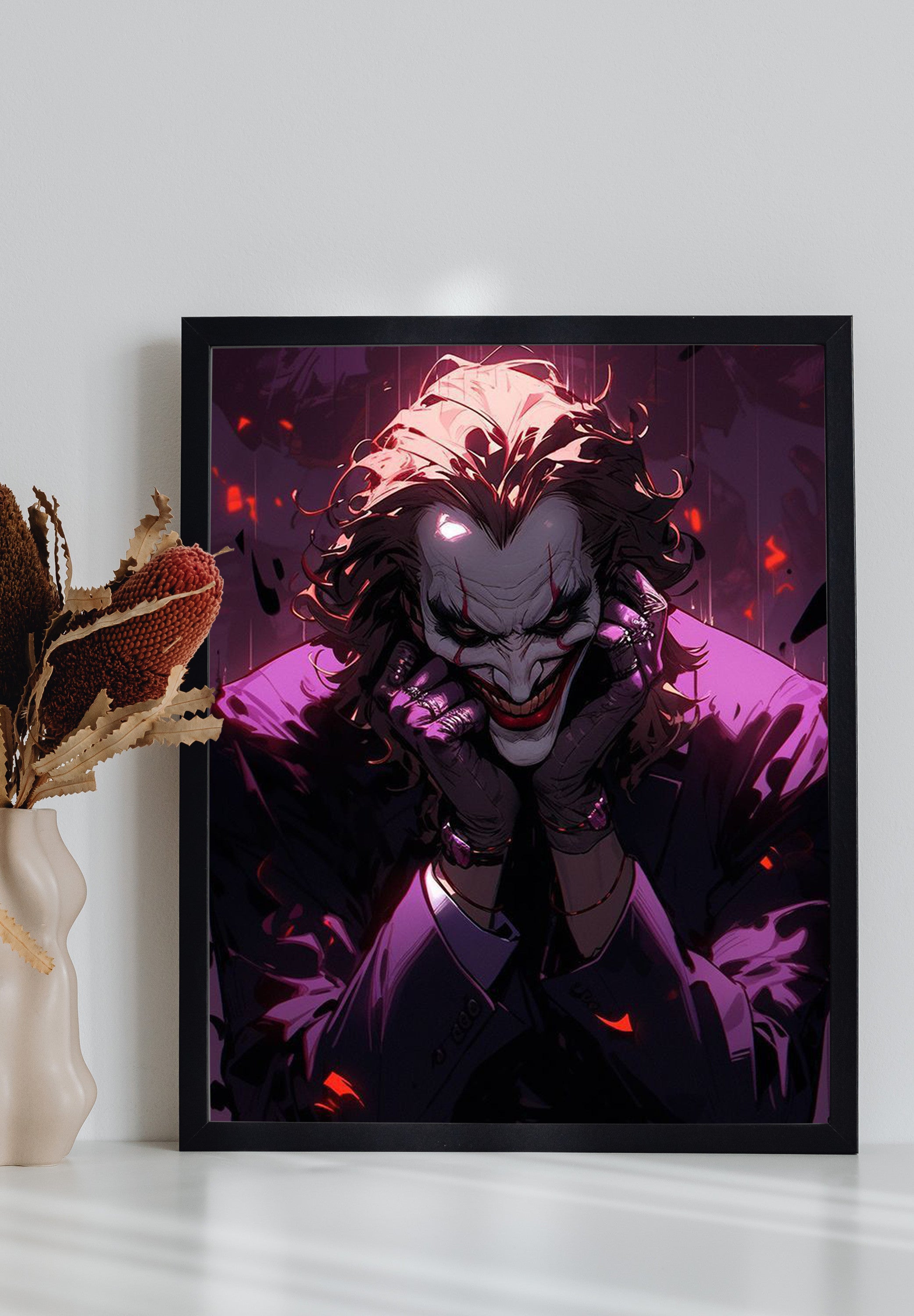 The Joker Wall Poster Metal And Framed