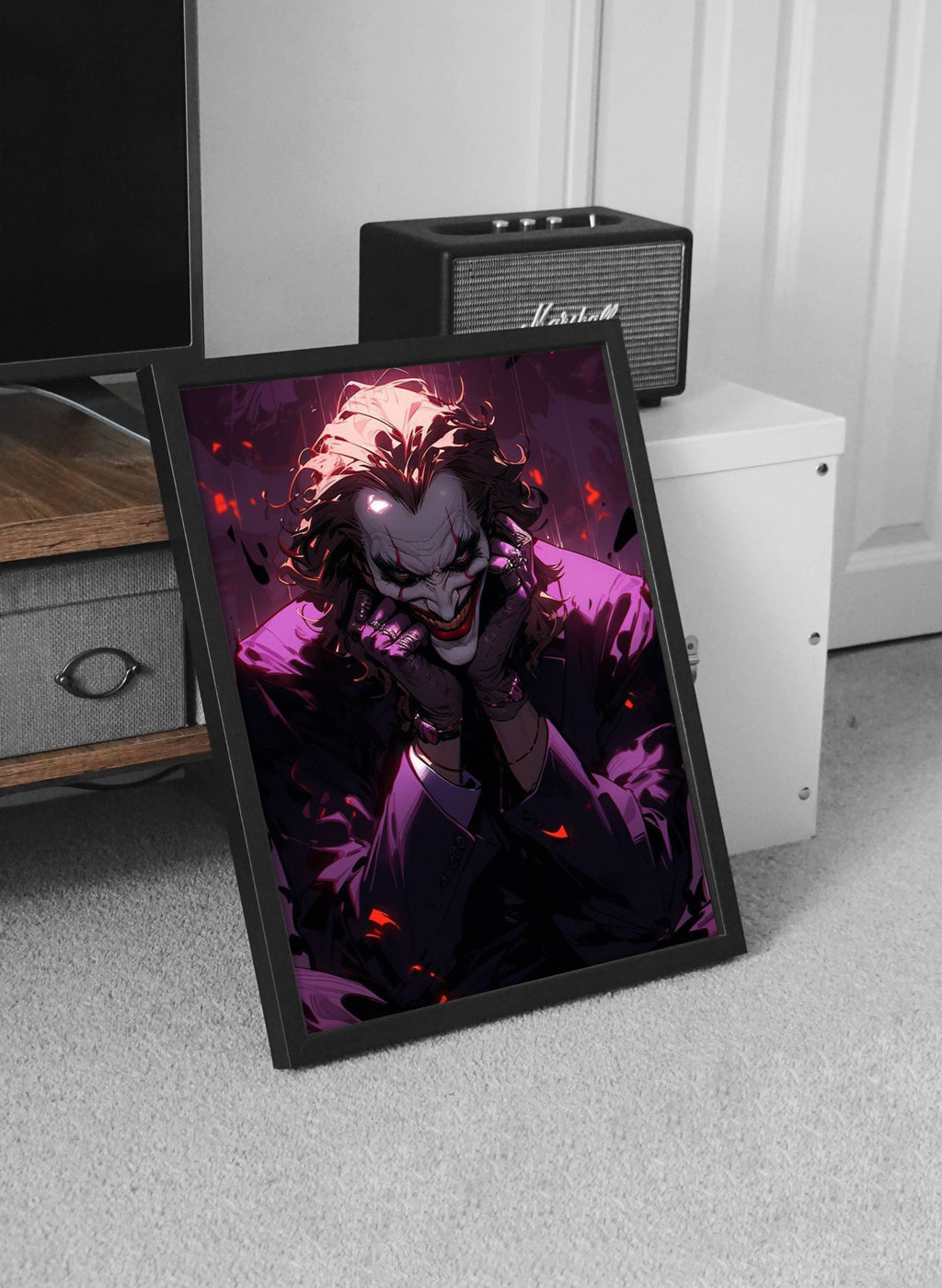 The Joker Wall Poster Metal And Framed