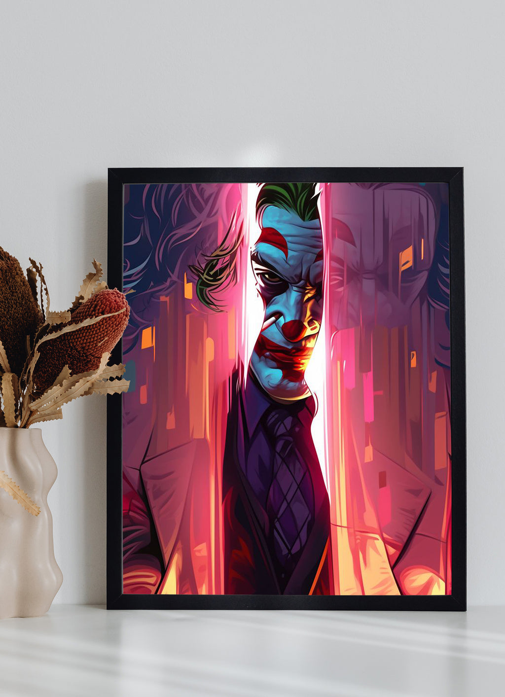 DC Joker Wall Poster Metal and Framed