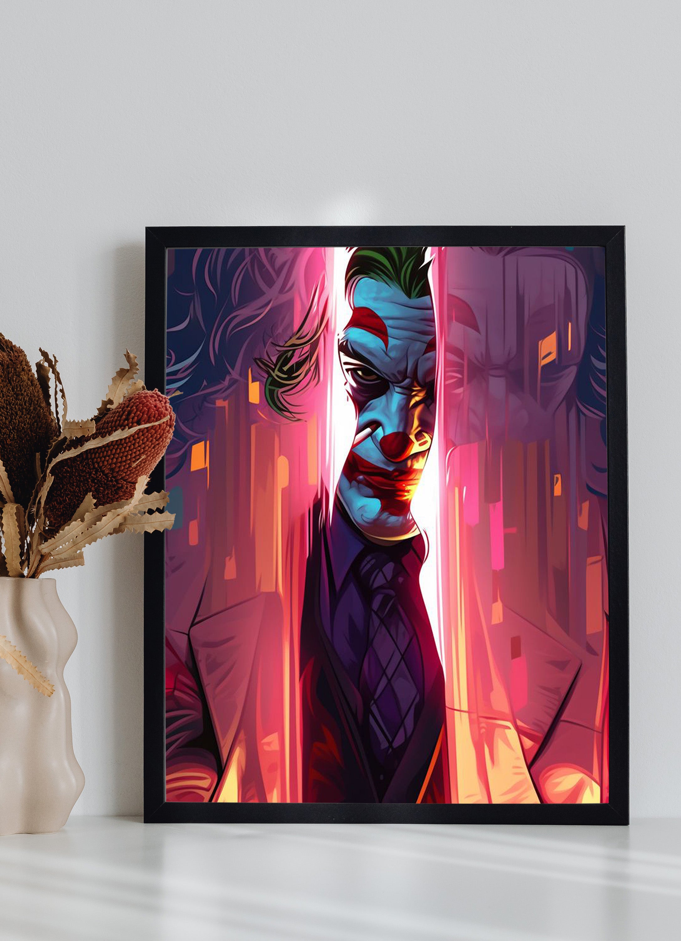DC Joker Wall Poster Metal and Framed