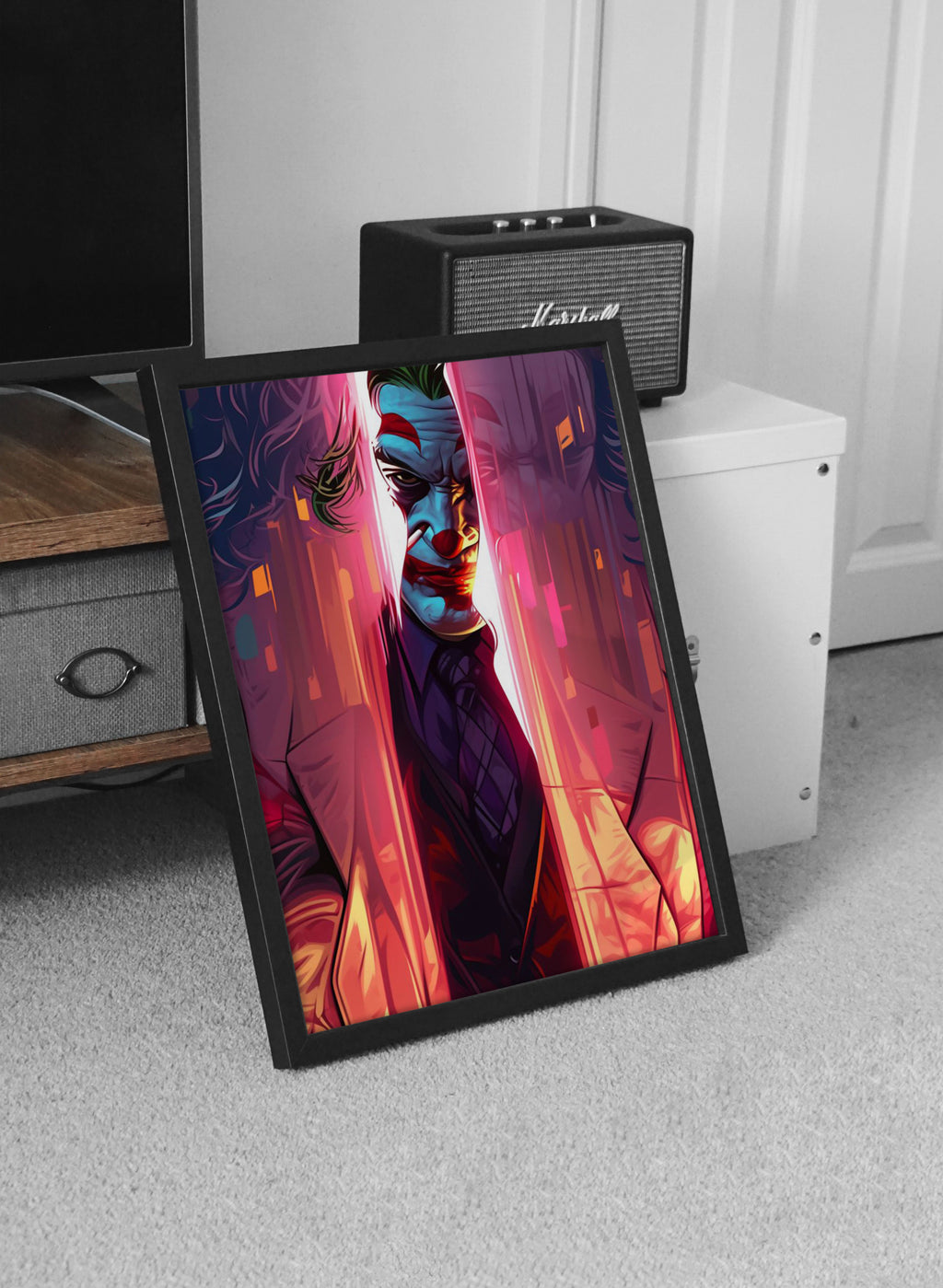 DC Joker Wall Poster Metal and Framed