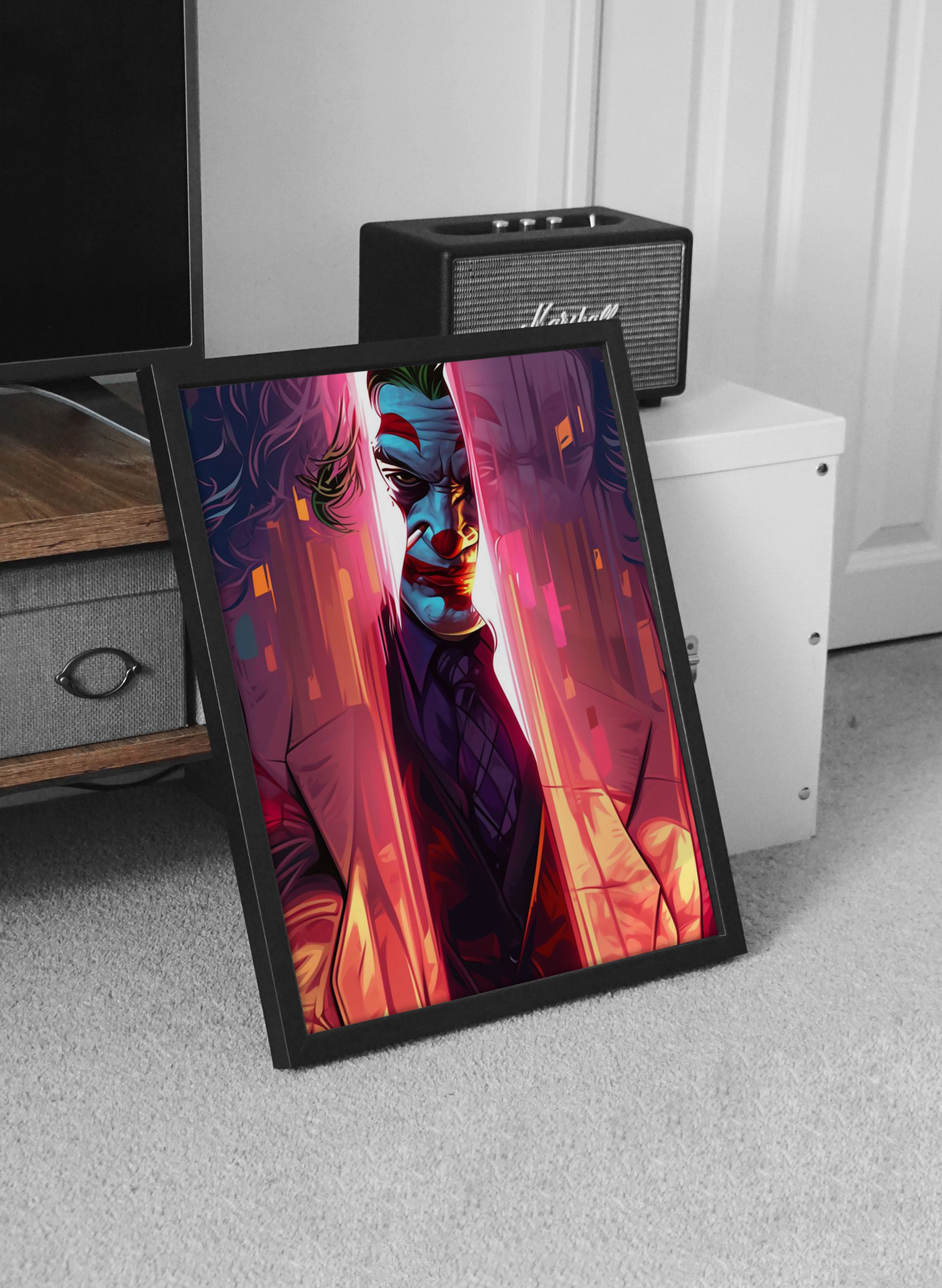 DC Joker Wall Poster Metal and Framed