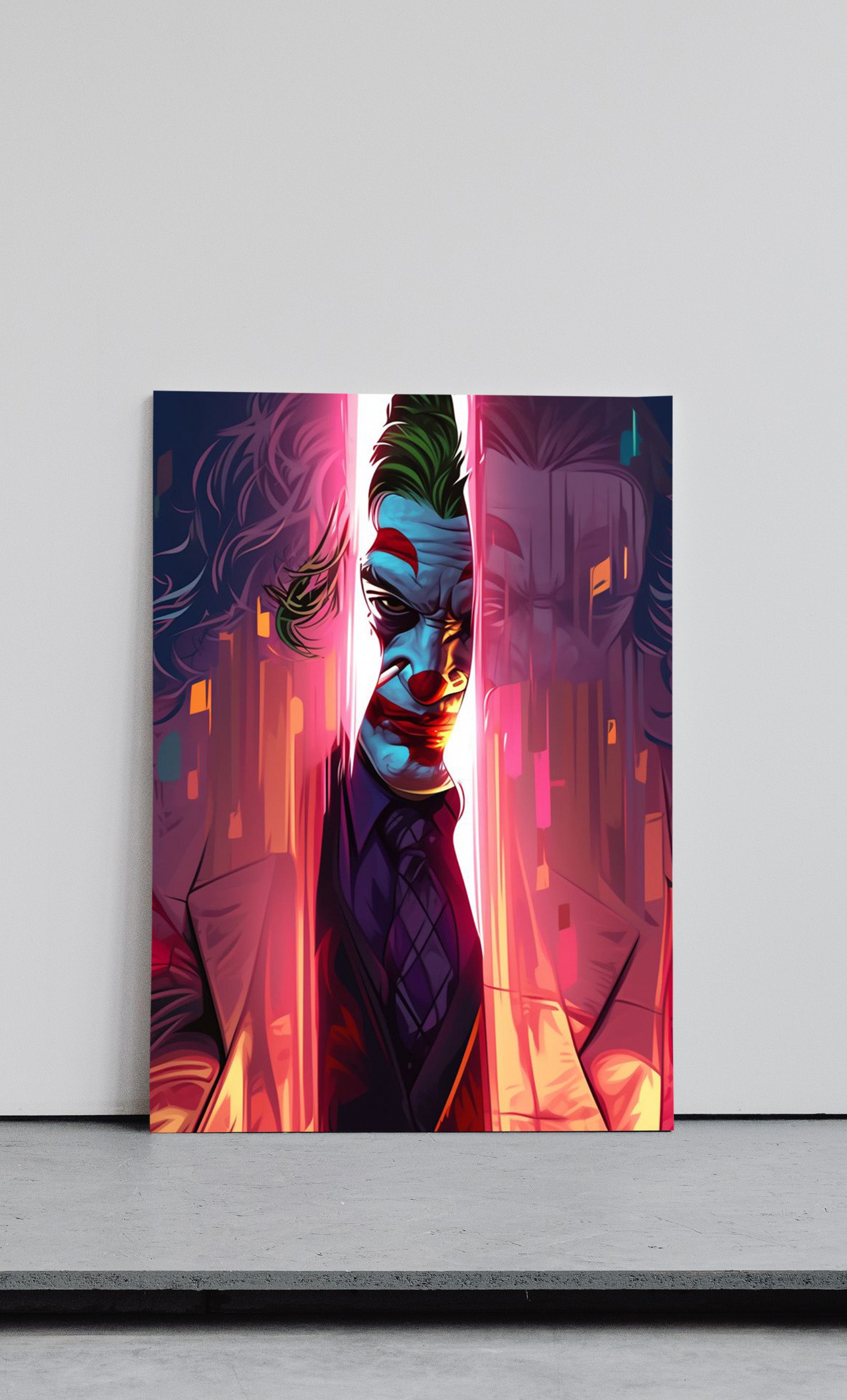 DC Joker Wall Poster Metal and Framed