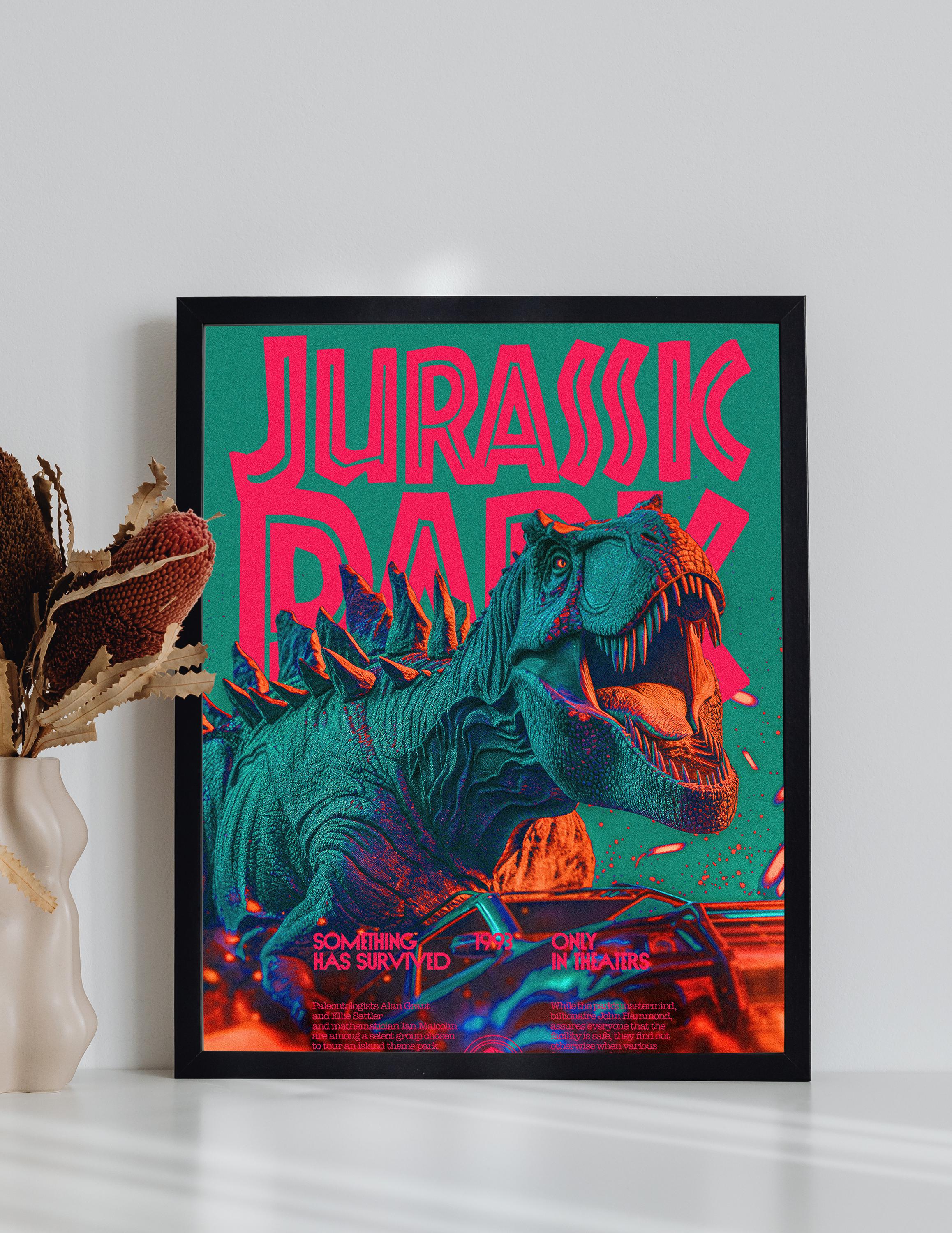 Jurassic Park 1993 Movie Vintage Wall Poster