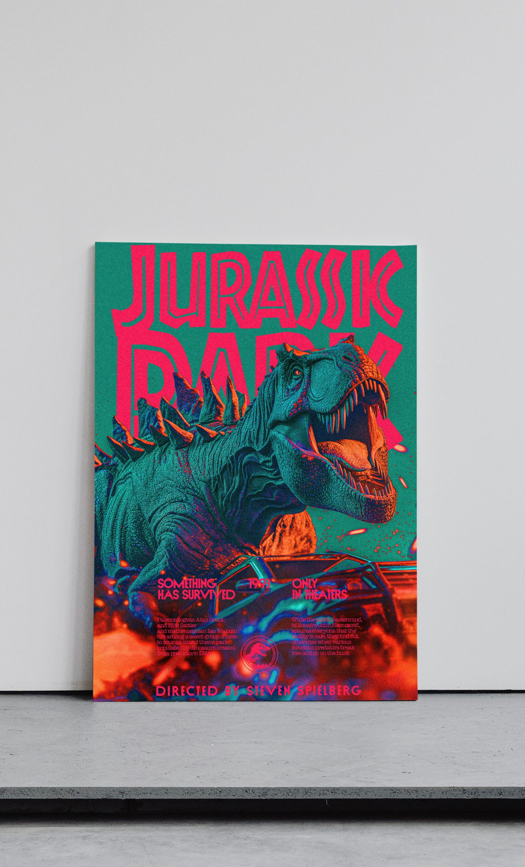 Jurassic Park 1993 Movie Vintage Wall Poster