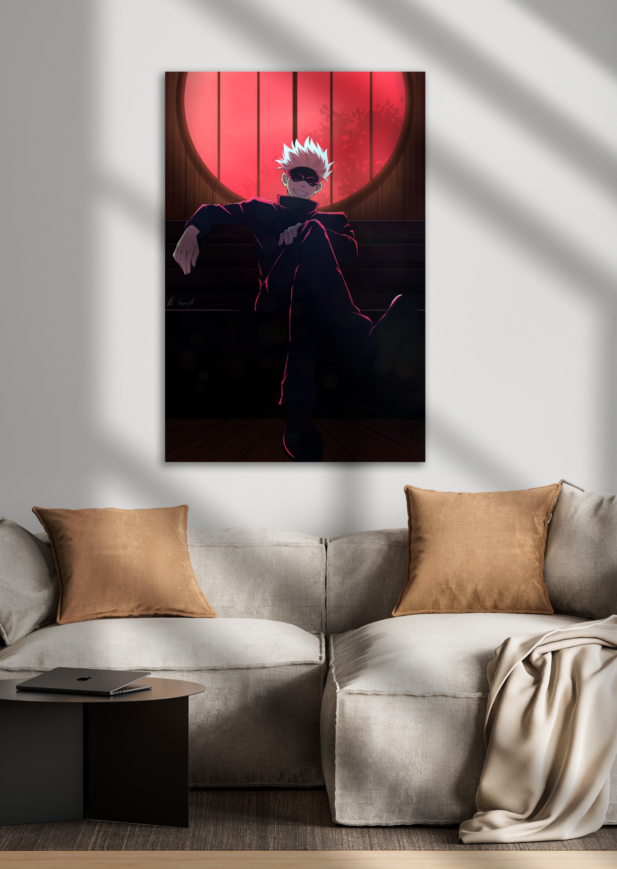 Gojo Satoru Jujutsu Kaisen Anime Metal Poster