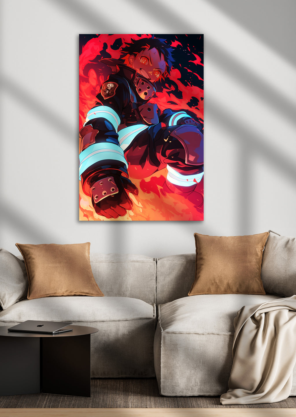 Fire Force Shinra Kusakabe Anime Metal Poster