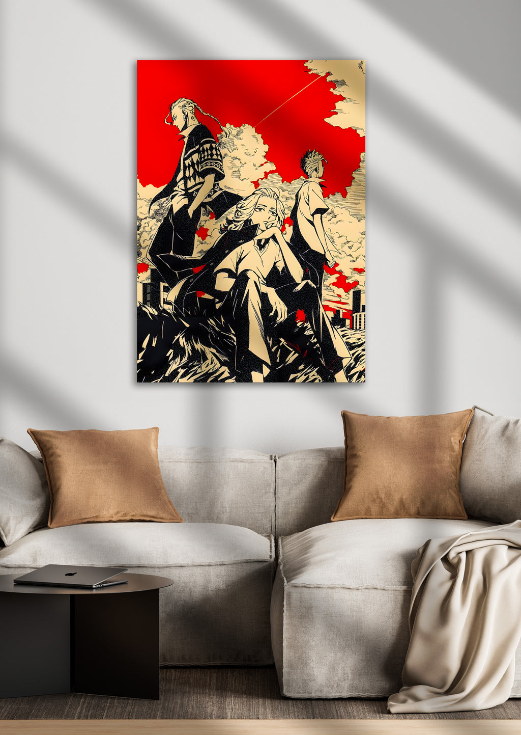 Tokyo Revengers Anime Metal Poster Takemichi, Mikey, Draken