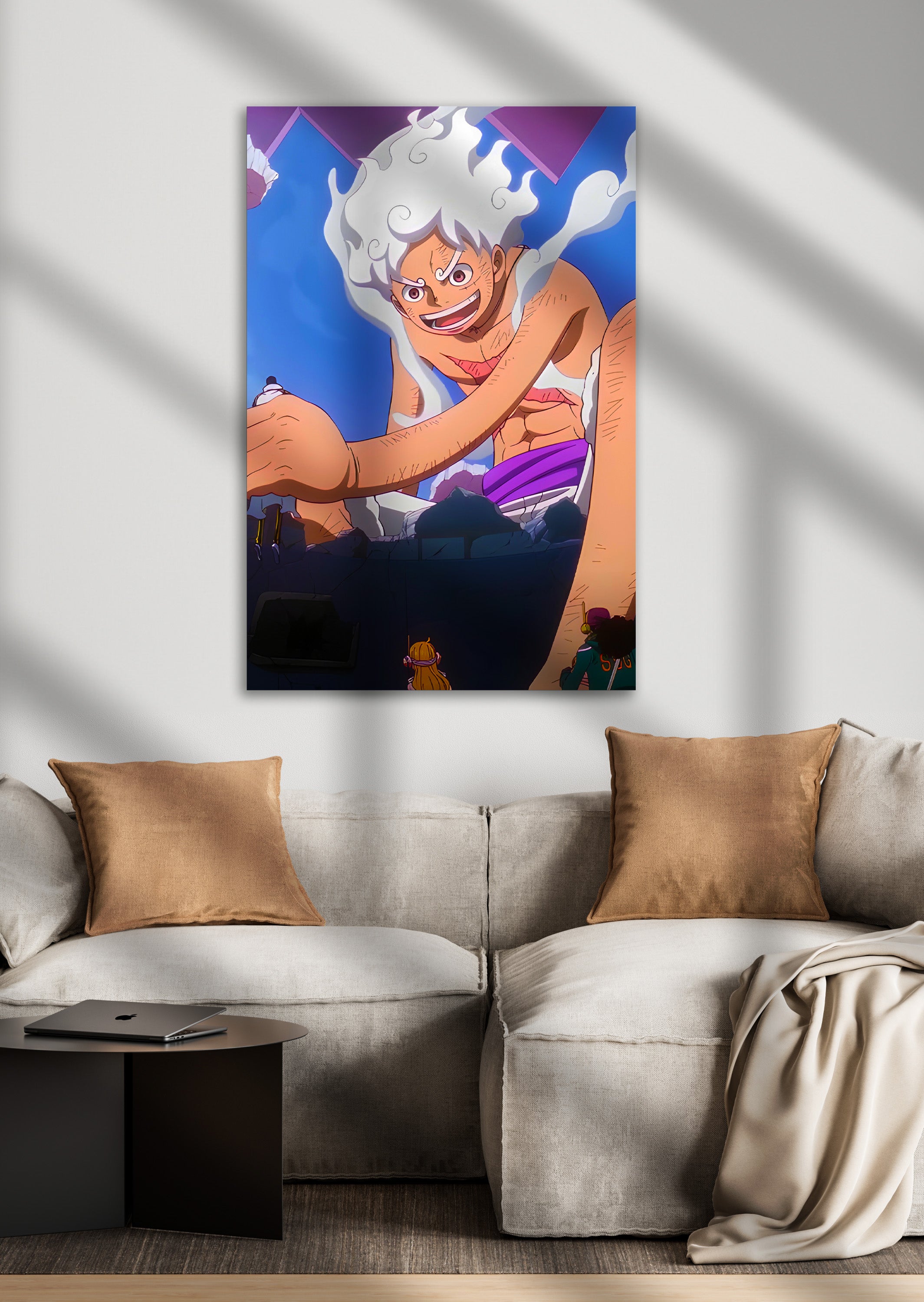 Monkey D Luffy Gear 5 Egghead Arc Anime Metal Poster