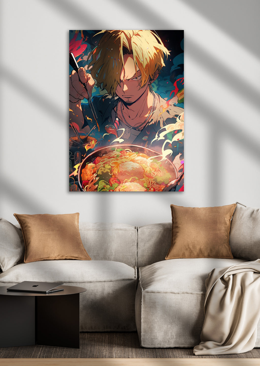 Vinsmoke Sanji X Ramen One Piece Anime Metal Poster