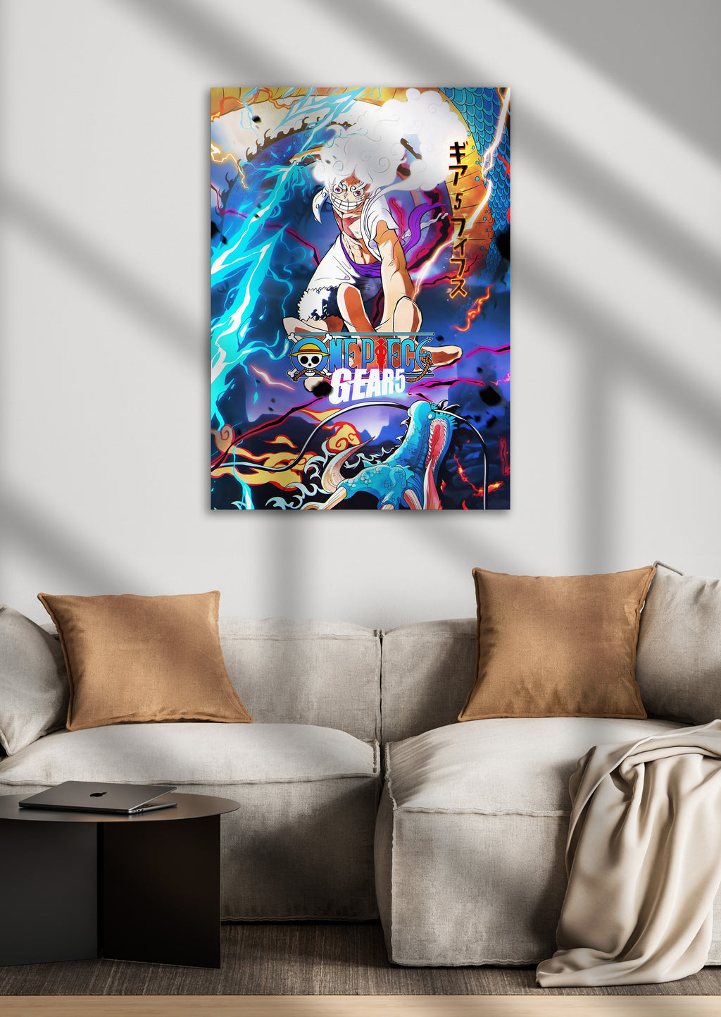 Monkey D Luffy Gear 5 One Piece Anime Metal Poster