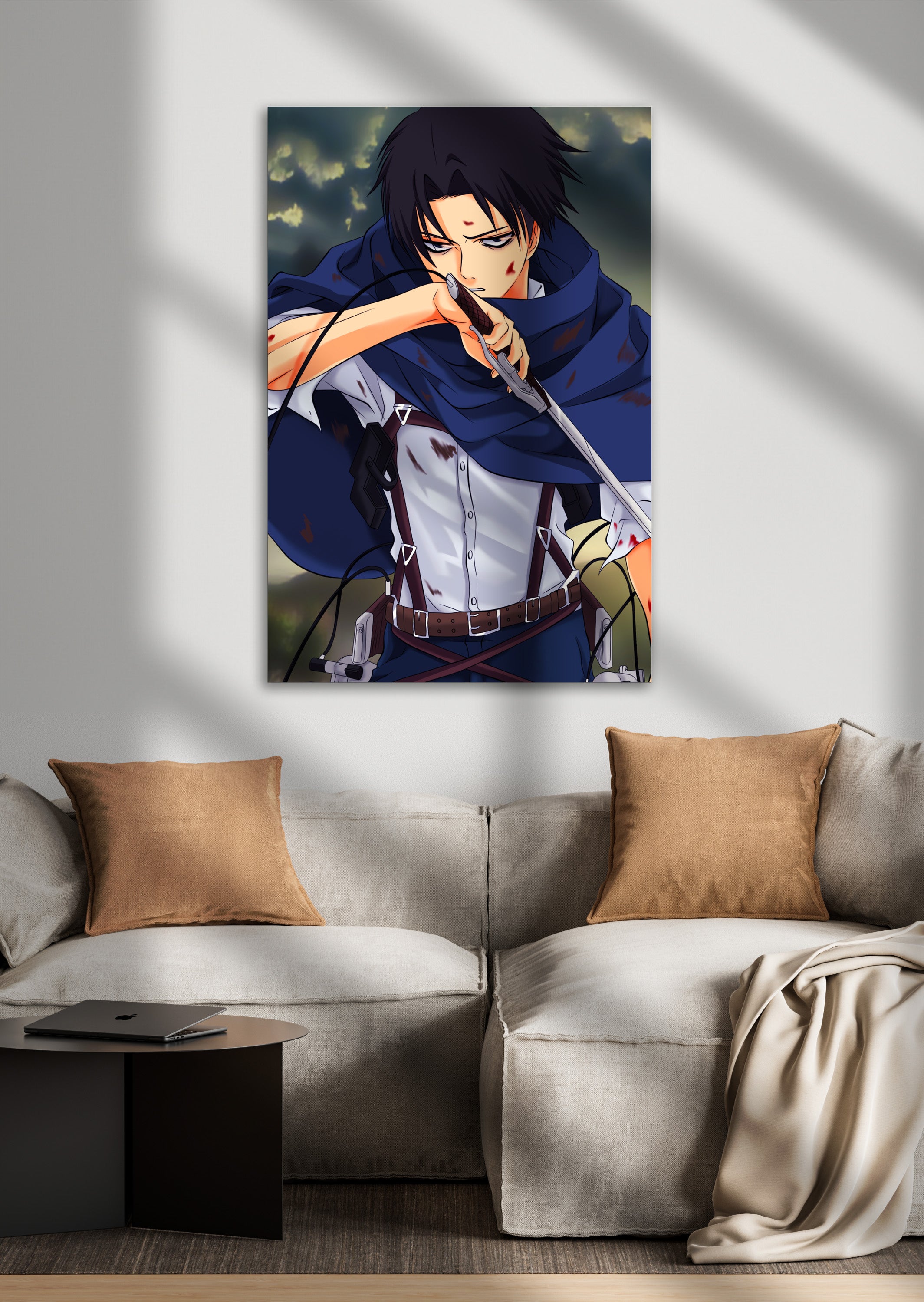 Levi Ackerman Attack on Titan Anime Metal Poster
