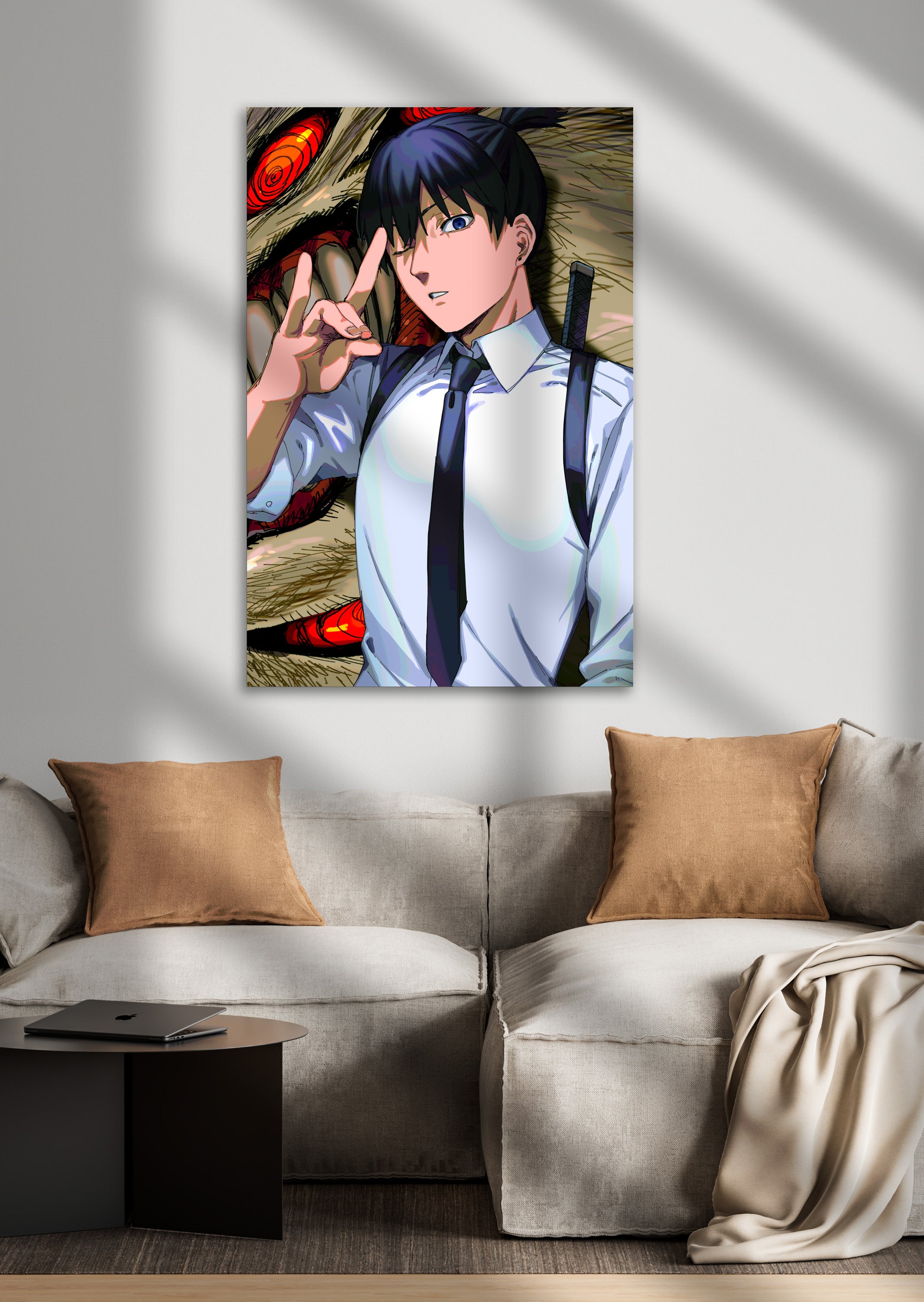 Chainsaw Man Aki Hayakawa Anime Metal Poster