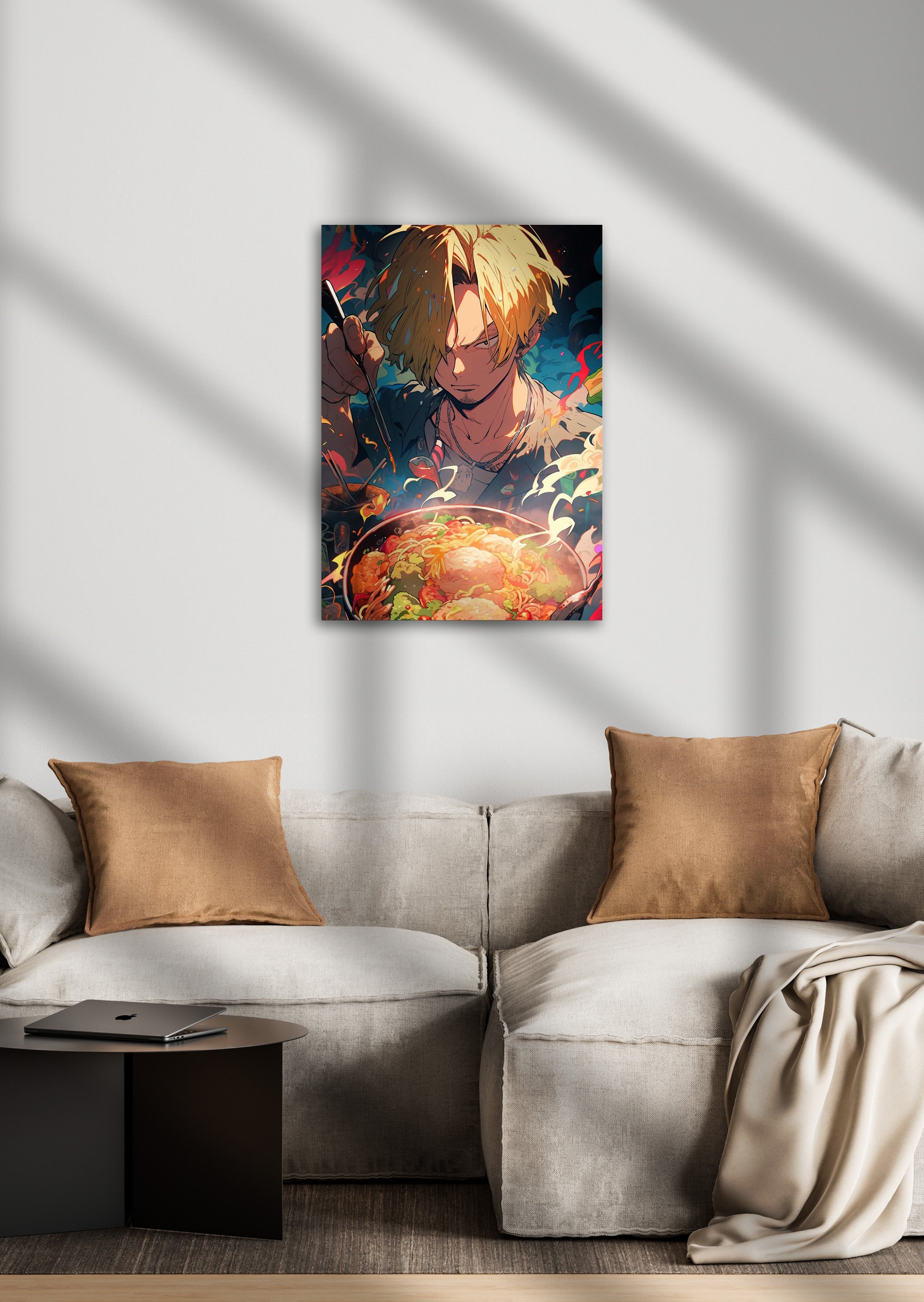 Vinsmoke Sanji X Ramen One Piece Anime Metal Poster