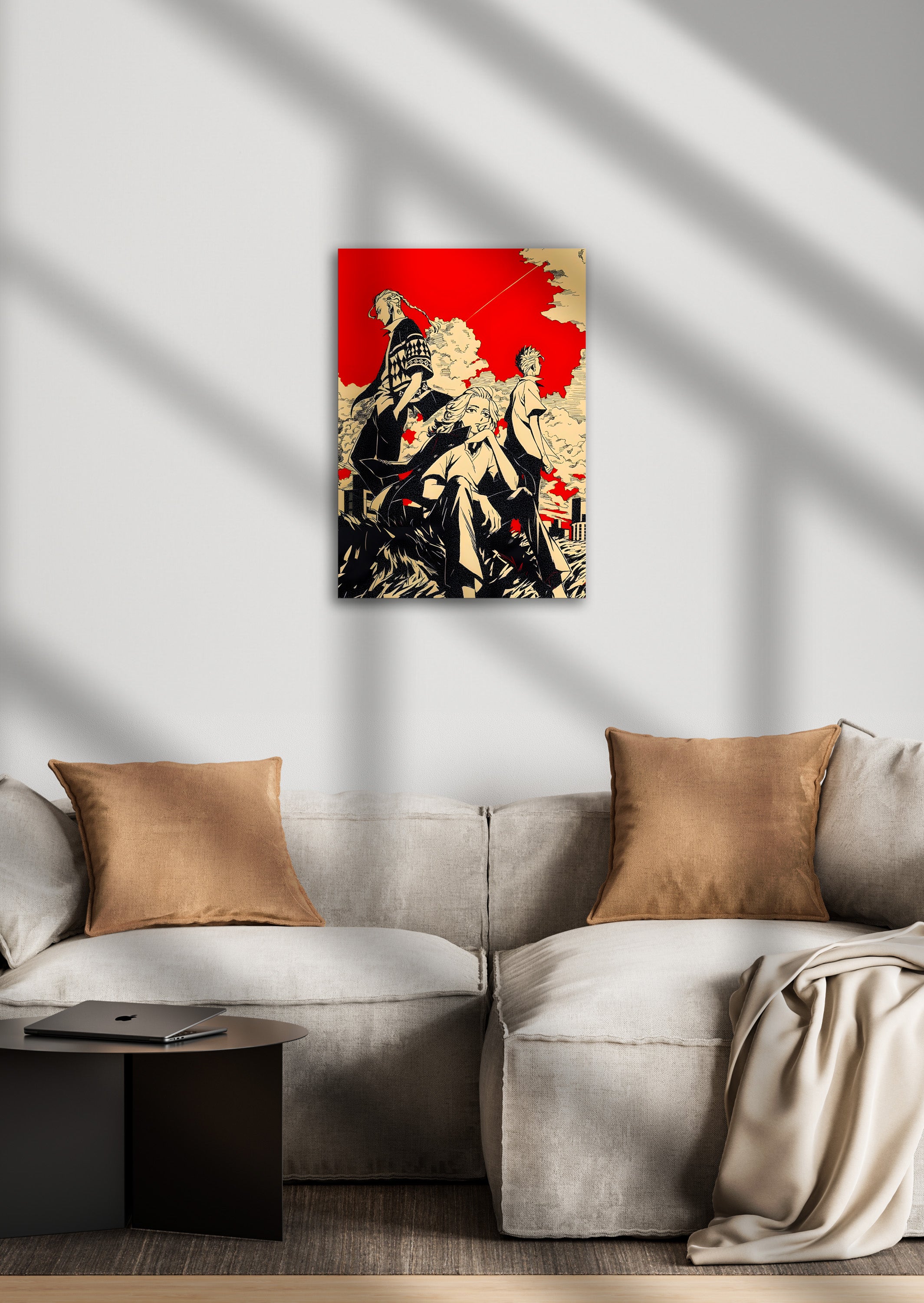 Tokyo Revengers Anime Metal Poster Takemichi, Mikey, Draken