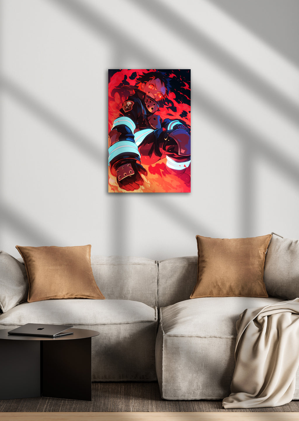 Fire Force Shinra Kusakabe Anime Metal Poster