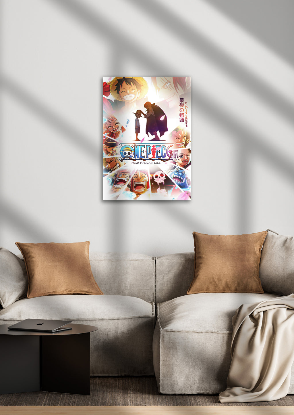 One Piece Luffy Shanks Zoro Sanji Nami Robin Chopper Brook Franky and Jimbei Anime Metal Poster