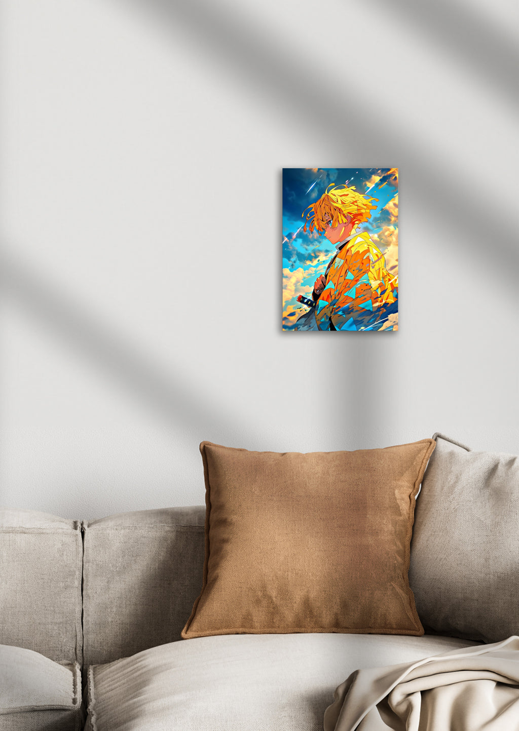 Zenitsu Agatsuma Demon Slayer Anime Metal Poster