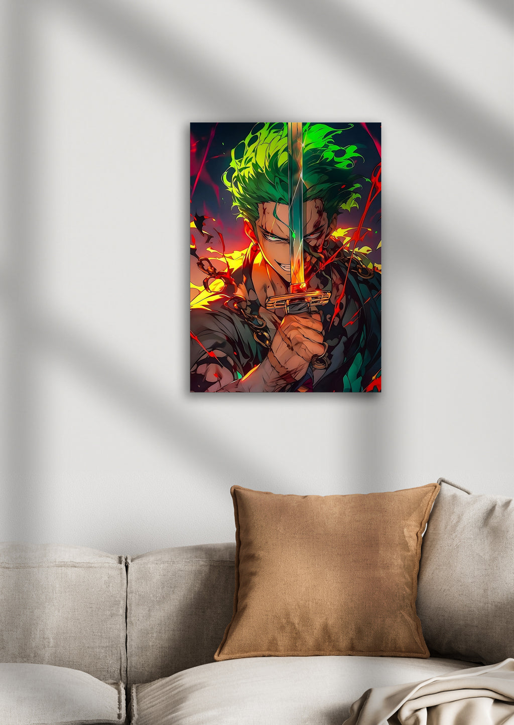 Roronoa Zoro One Piece Anime Metal Poster