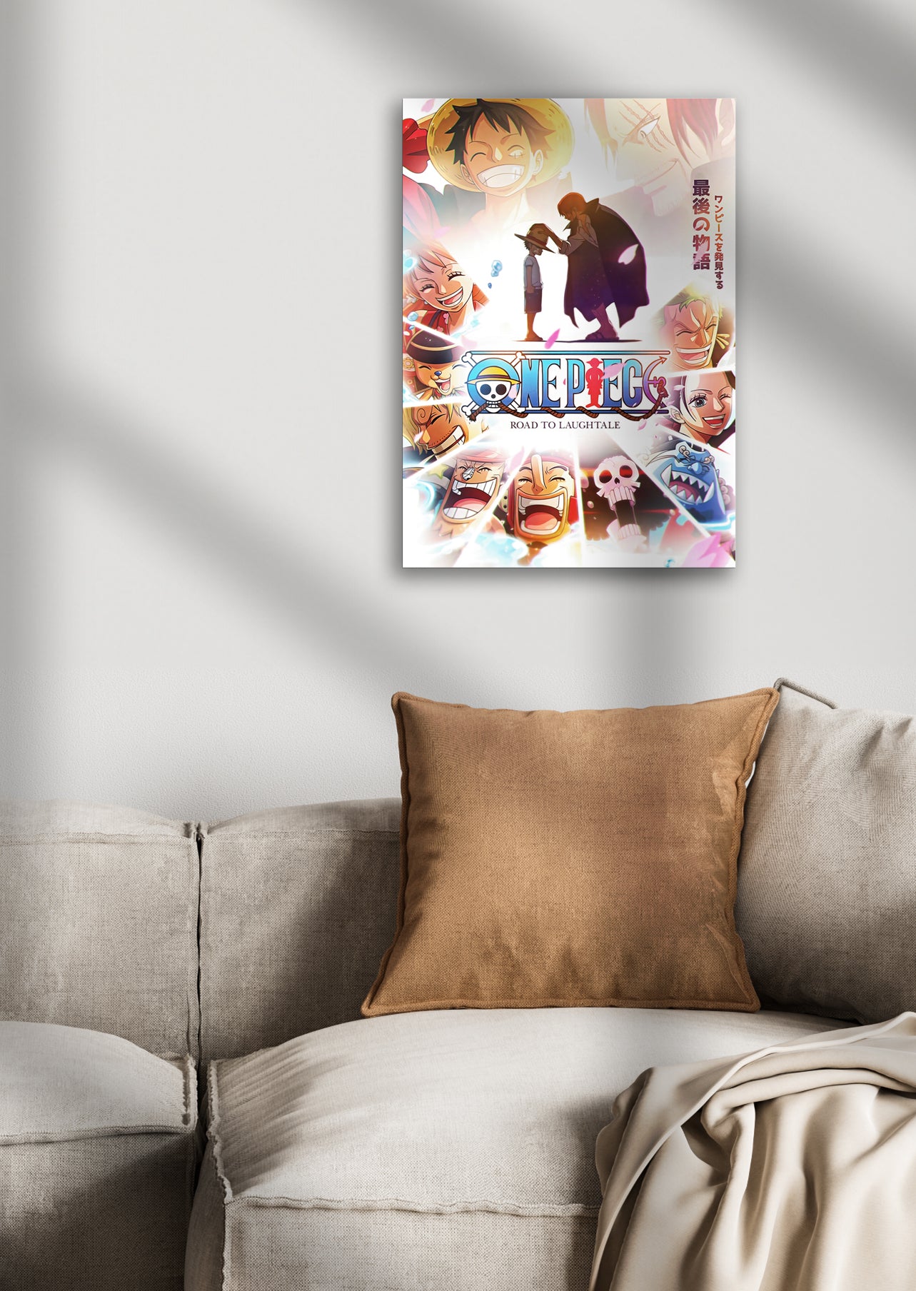 One Piece Luffy Shanks Zoro Sanji Nami Robin Chopper Brook Franky and Jimbei Anime Metal Poster