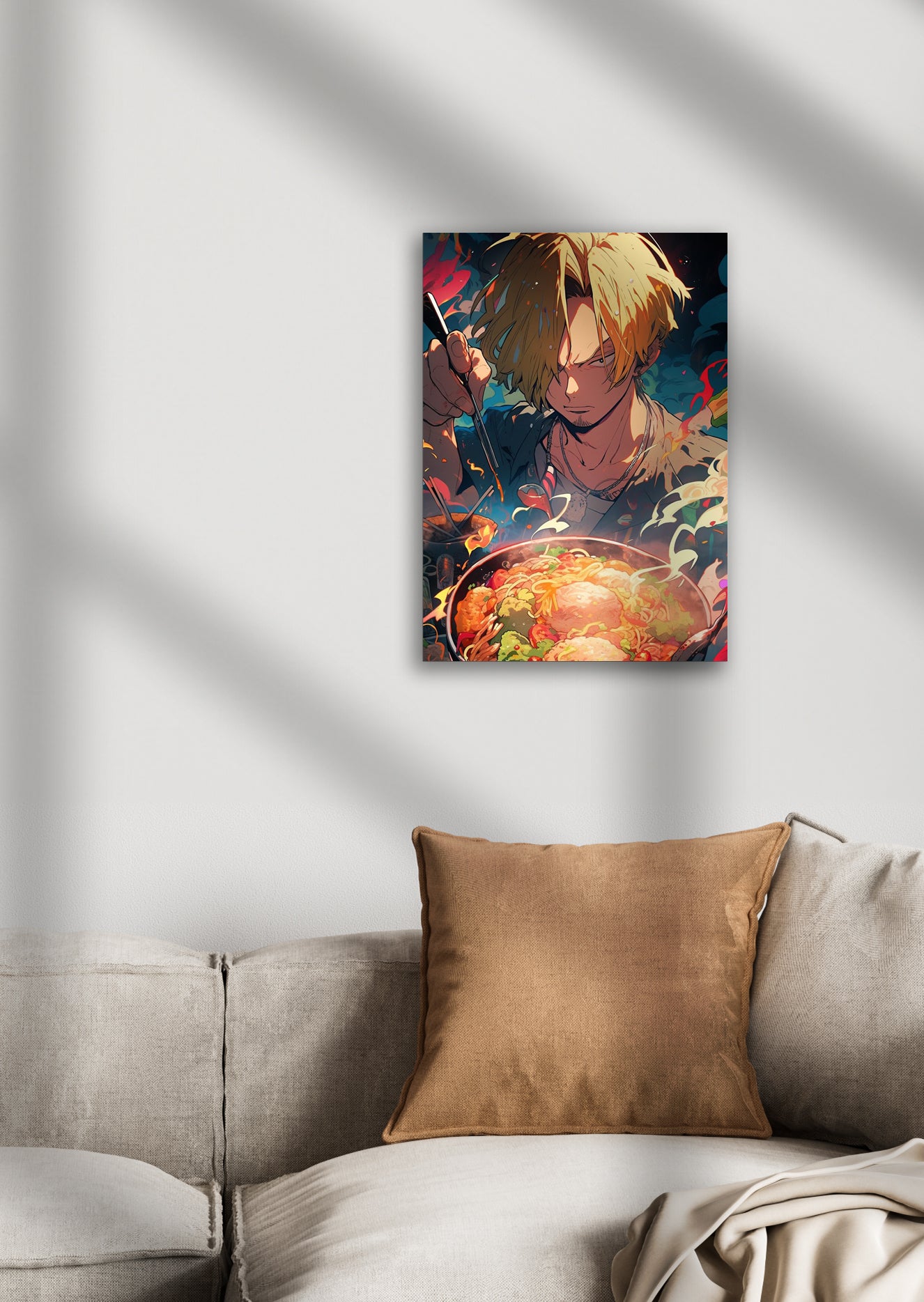 Vinsmoke Sanji X Ramen One Piece Anime Metal Poster