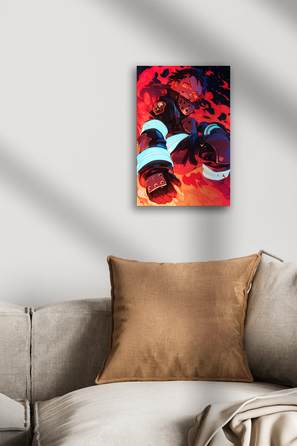 Fire Force Shinra Kusakabe Anime Metal Poster