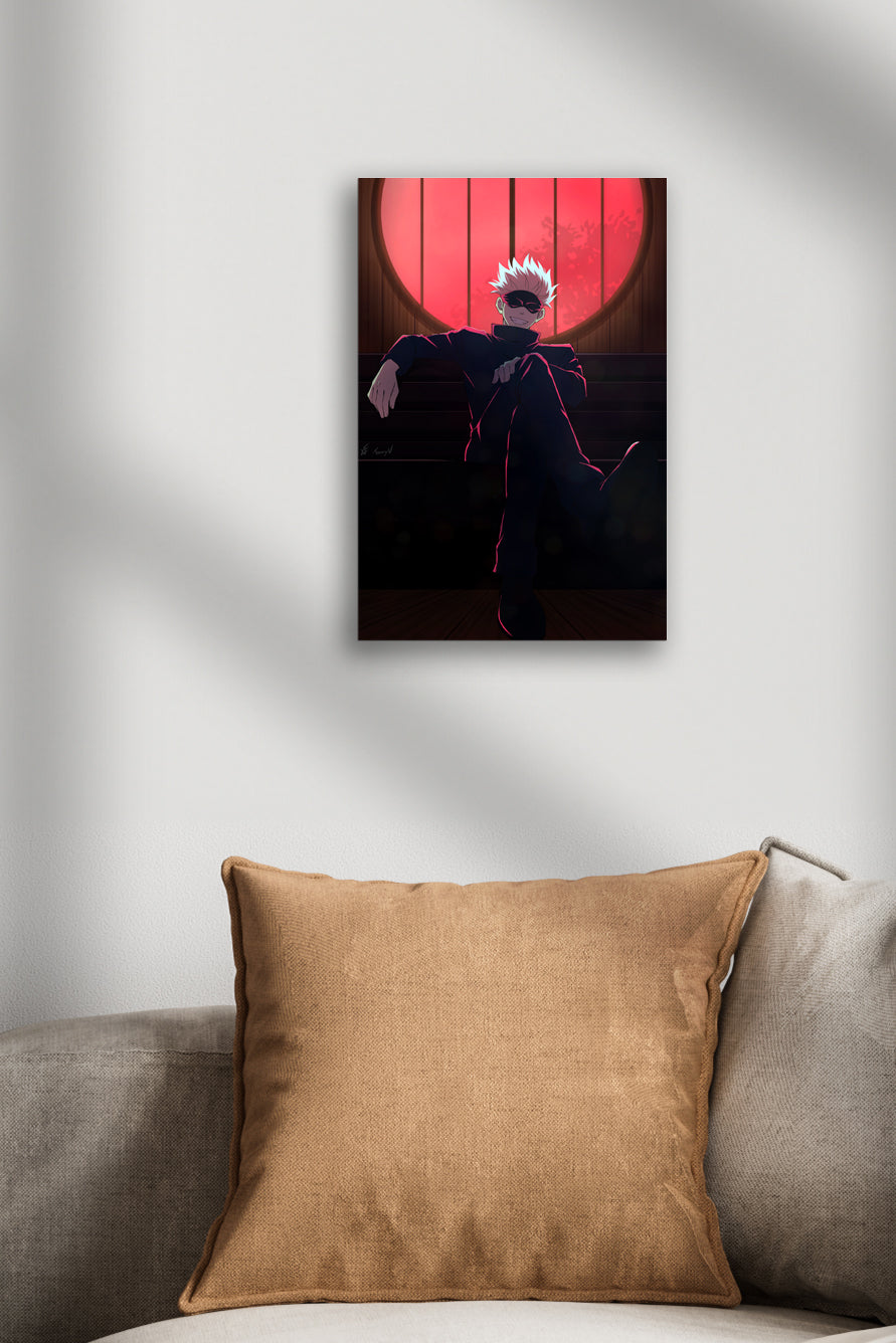 Gojo Satoru Jujutsu Kaisen Anime Metal Poster