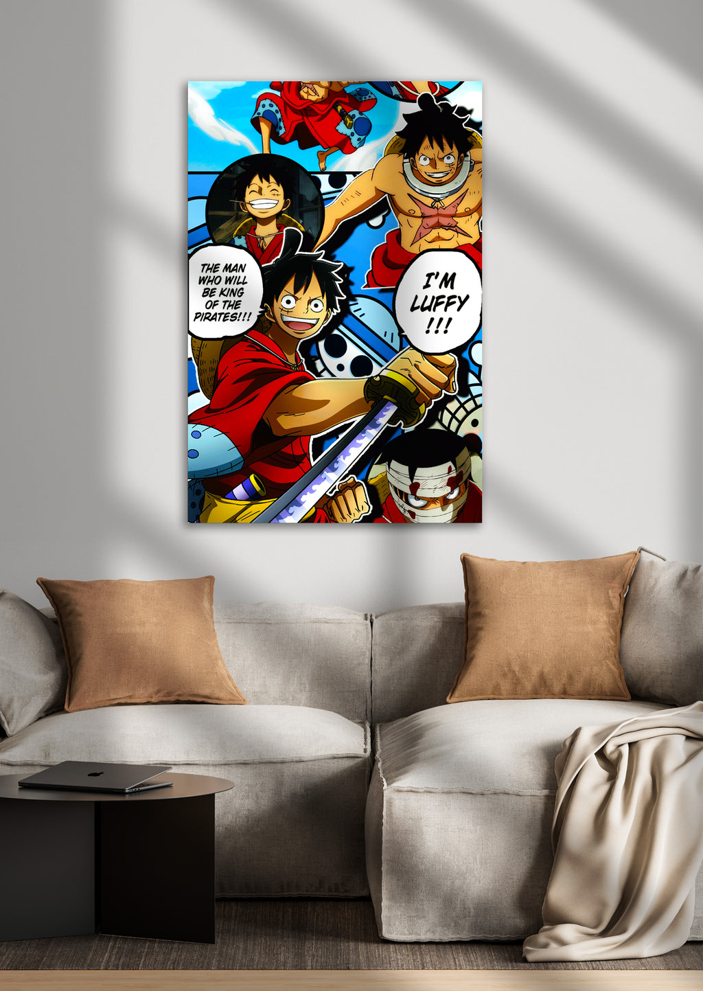 Monkey D Luffy King of Pirates One Piece Anime Metal Poster