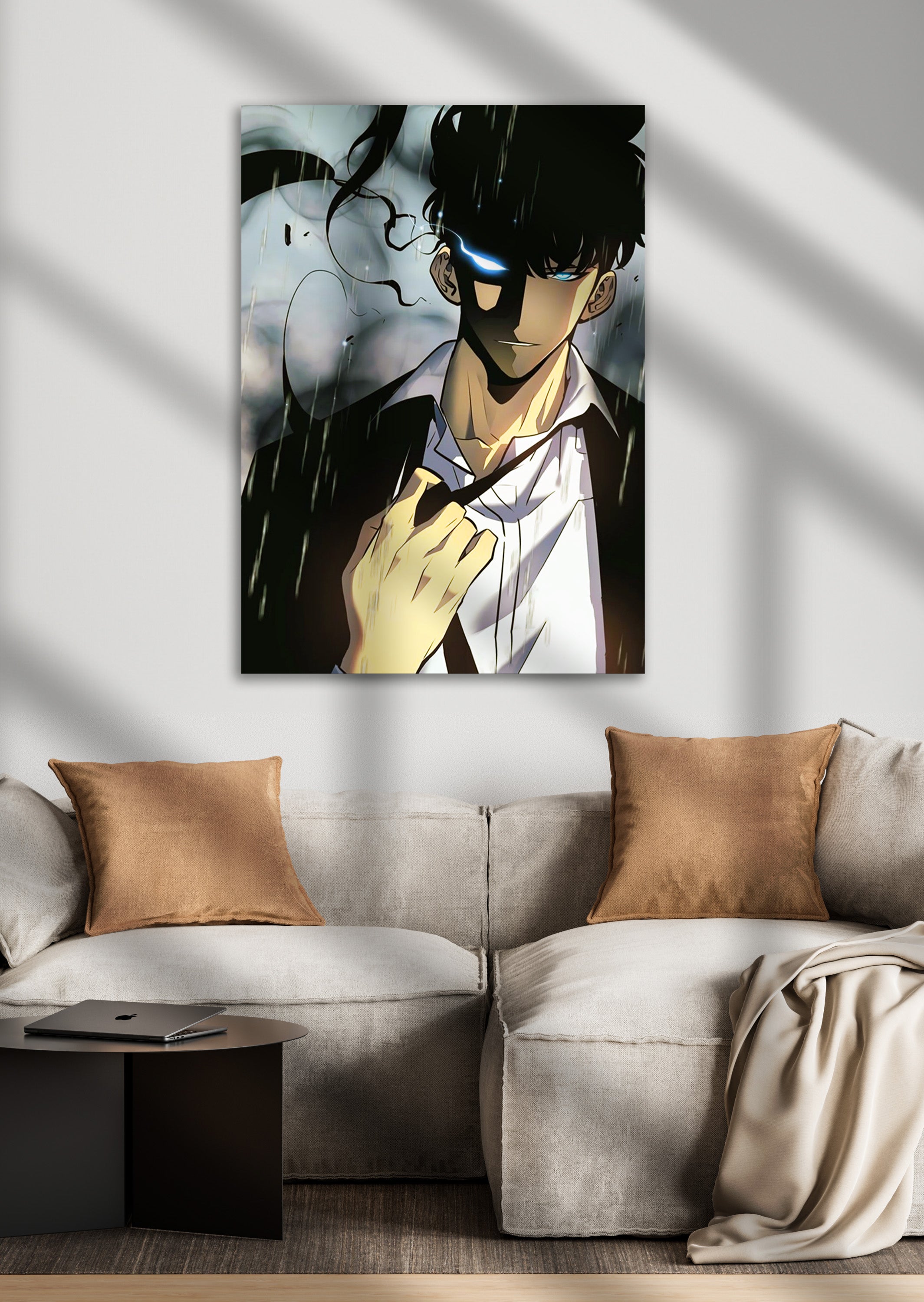 Solo Leveling Sung Jin Woo Anime Metal Poster