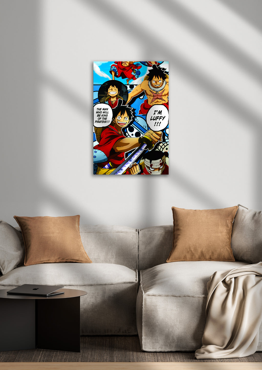 Monkey D Luffy King of Pirates One Piece Anime Metal Poster