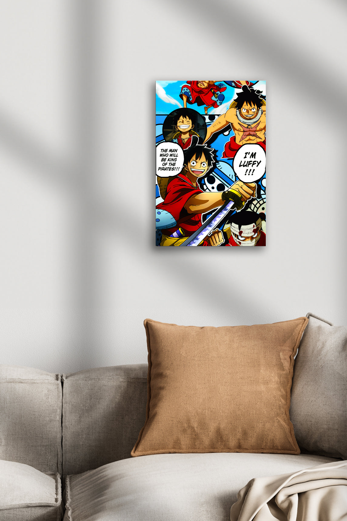 Monkey D Luffy King of Pirates One Piece Anime Metal Poster