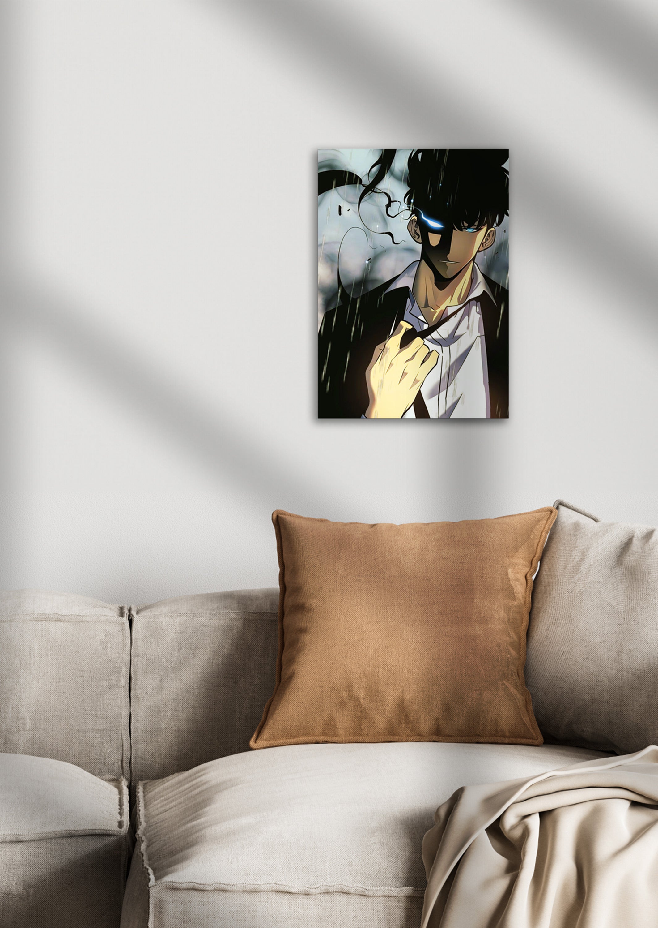 Solo Leveling Sung Jin Woo Anime Metal Poster