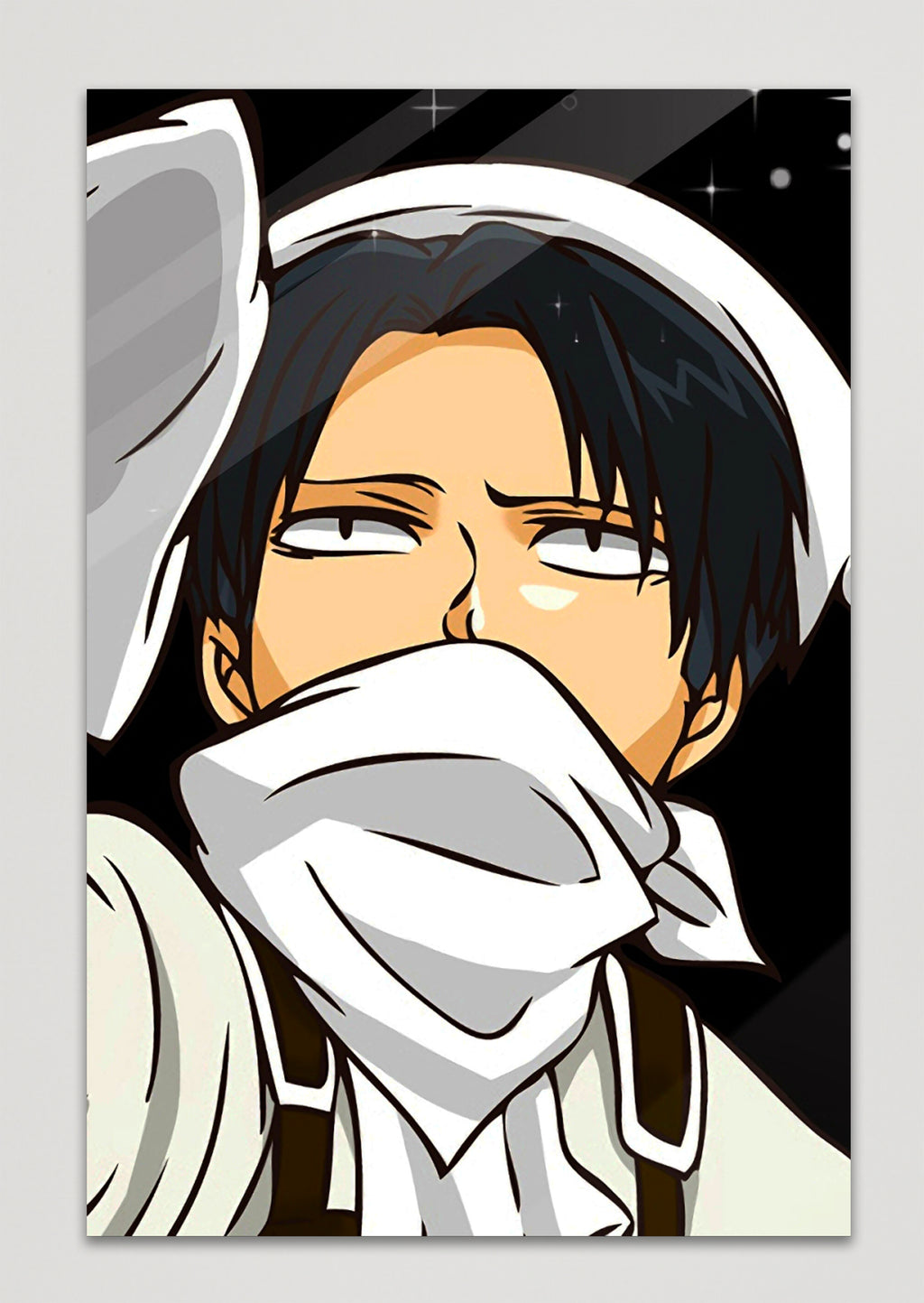 Attack on Titan Levi Ackerman Anime Metal Poster