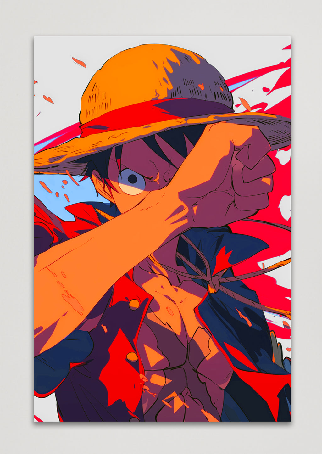 Monkey D Luffy One Piece Anime Metal Poster