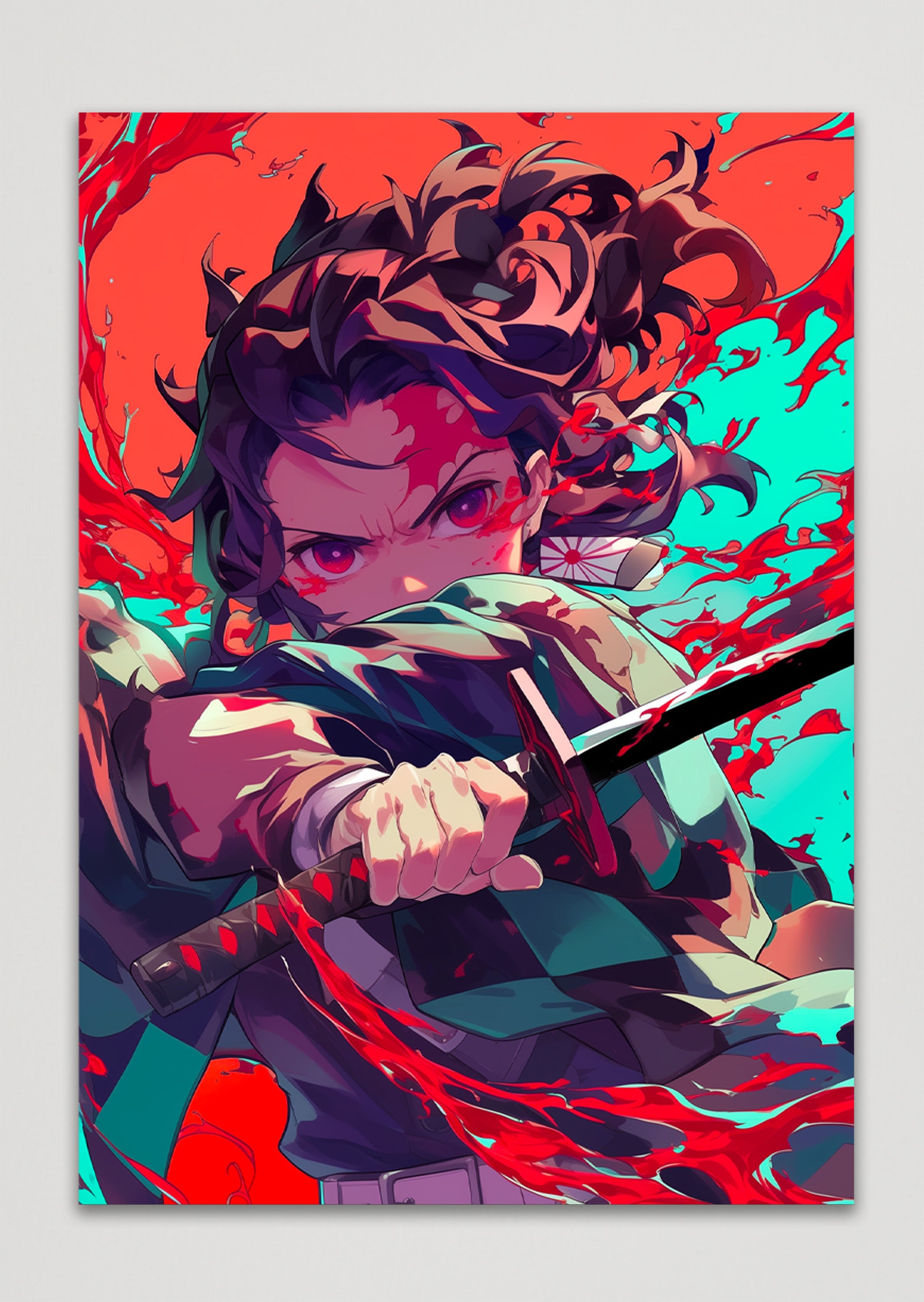 Tanjiro Demon Slayer Anime Metal Poster
