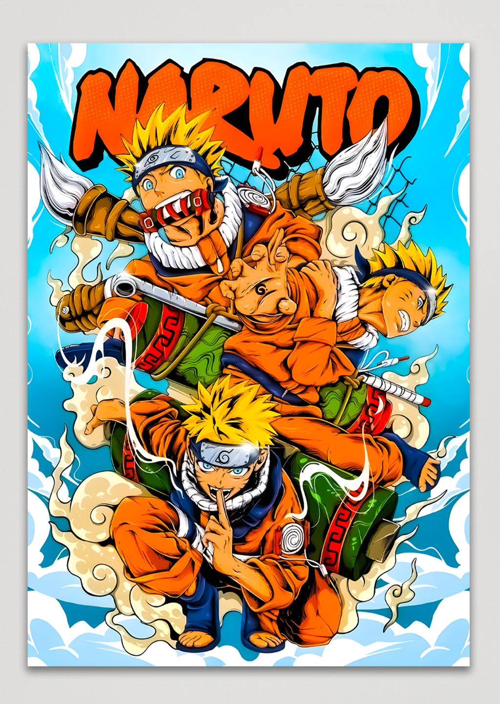 Naruto Anime Metal Poster