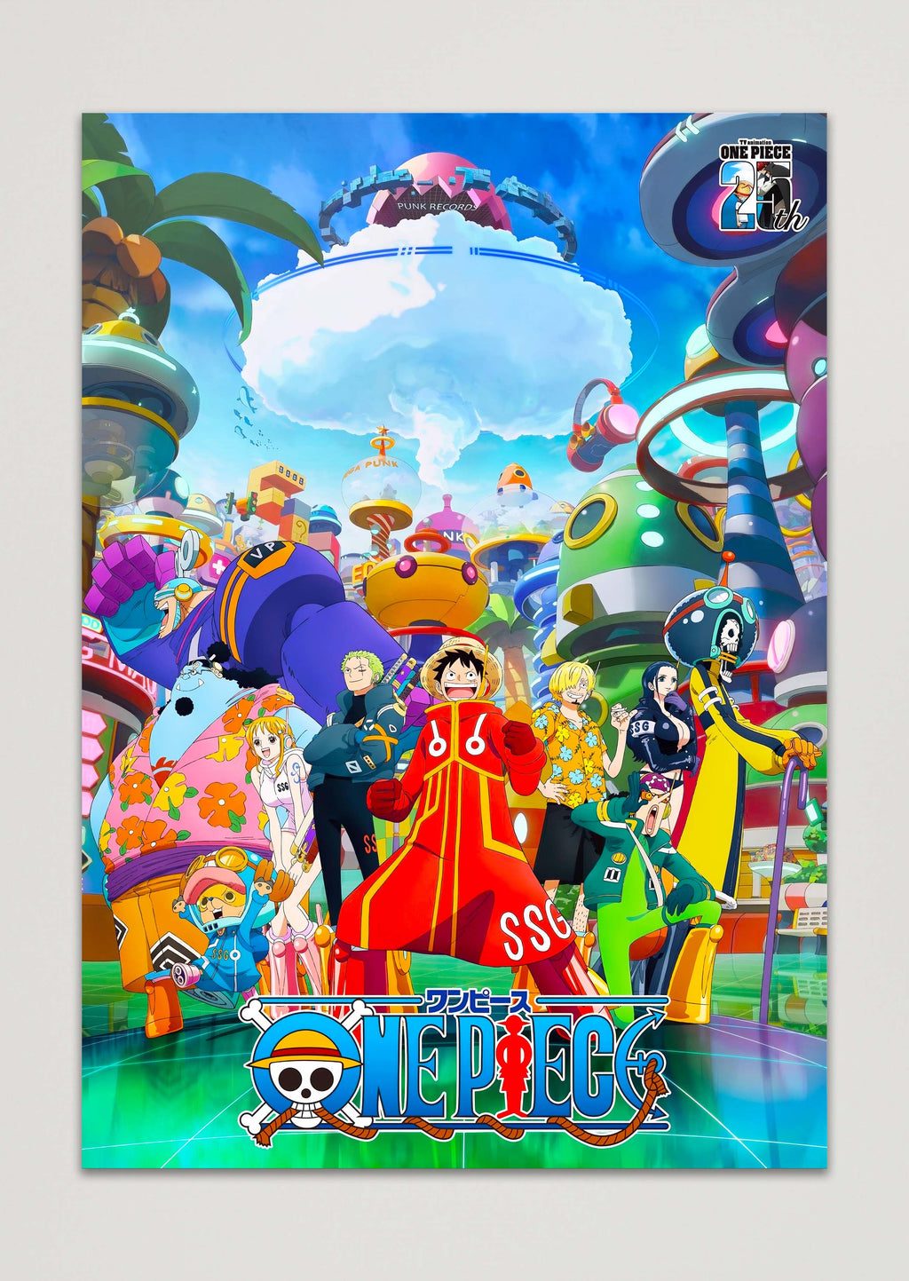 One Piece Egghead Arc Anime Metal Poster