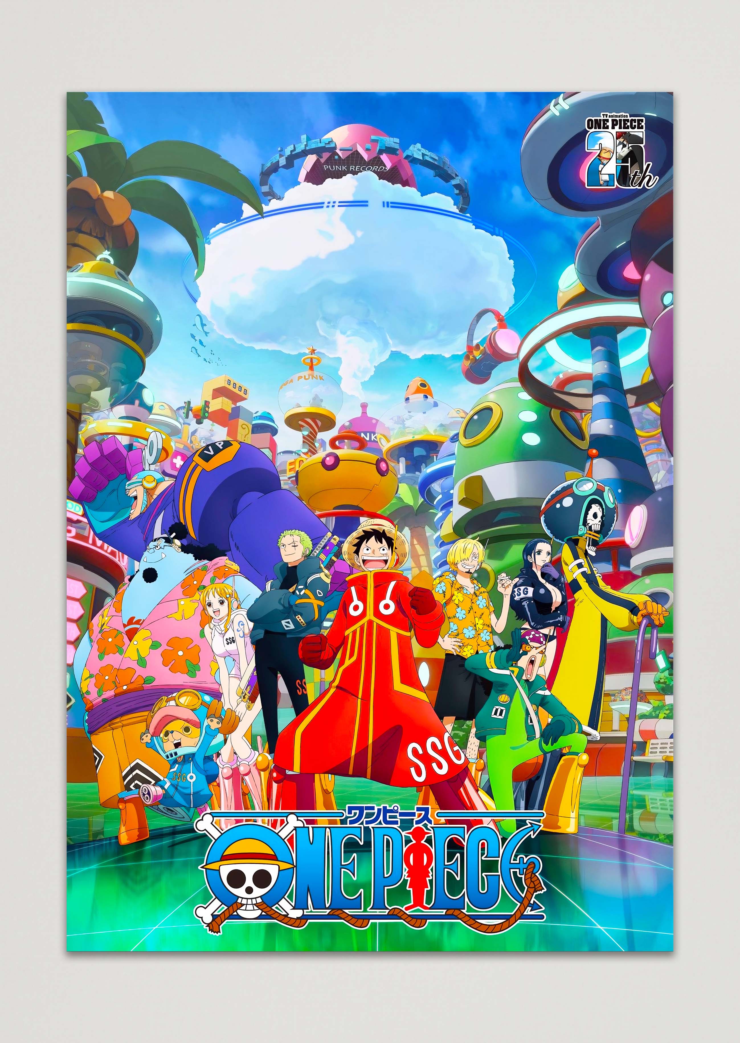 One Piece Egghead Arc Anime Metal Poster