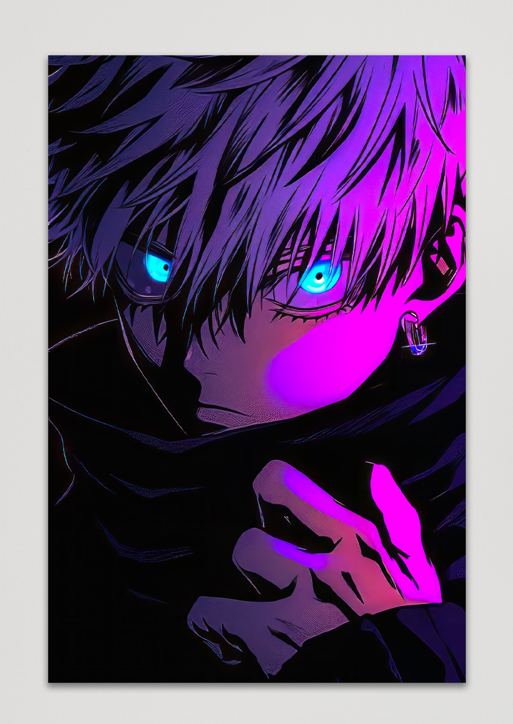 Jujutsu Kaisen Gojo Anime Metal Poster