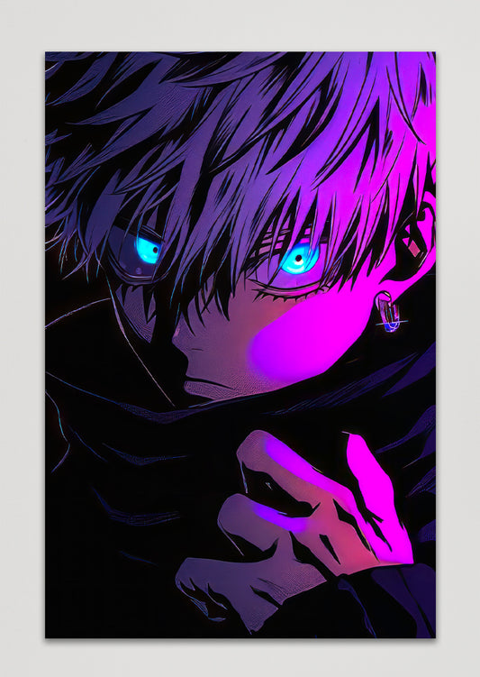 Jujutsu Kaisen Gojo Anime Metal Poster