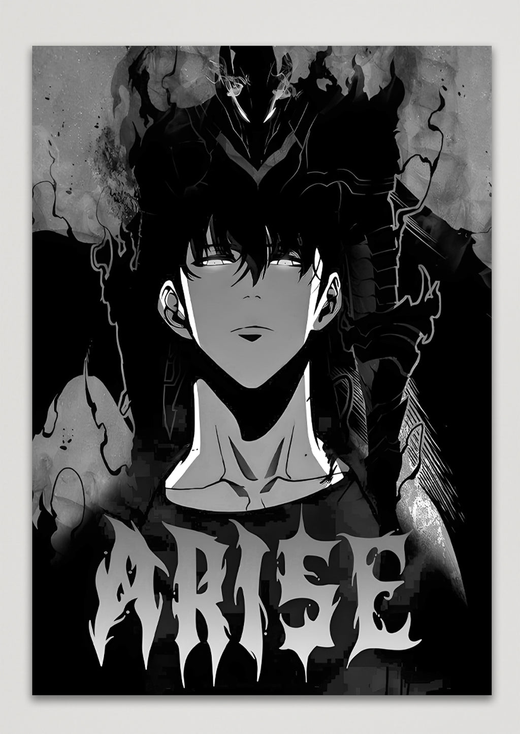 Solo Leveling Arise Sung Jin Woo Anime Metal Poster