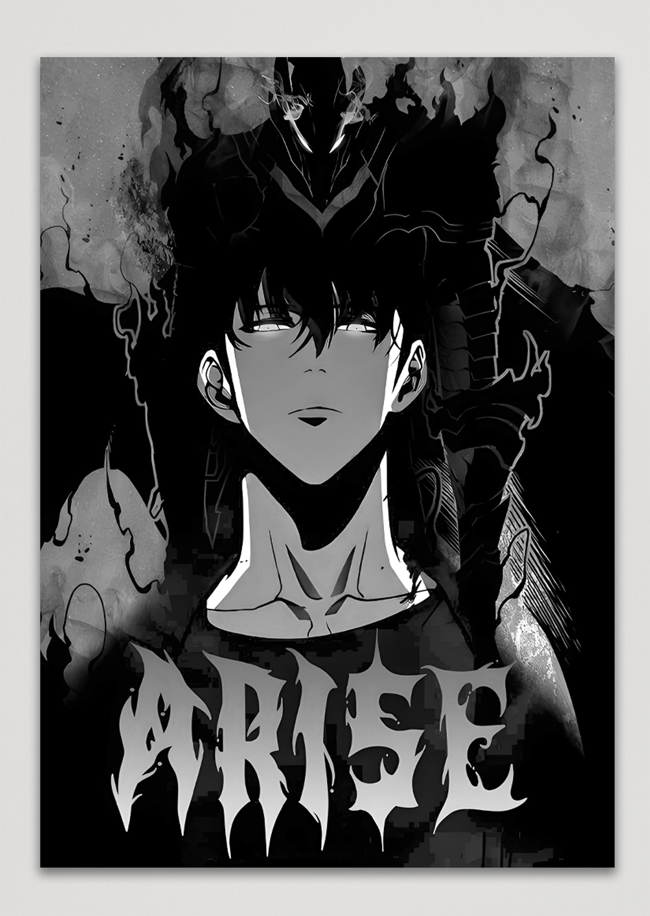 Solo Leveling Arise Sung Jin Woo Anime Metal Poster