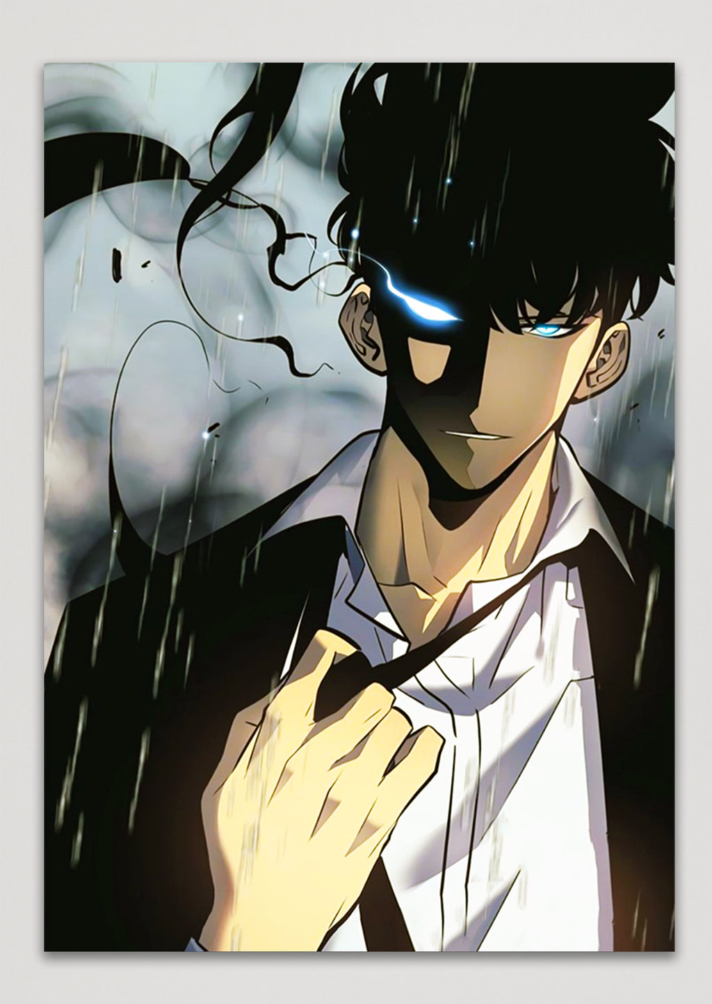 Solo Leveling Sung Jin Woo Anime Metal Poster