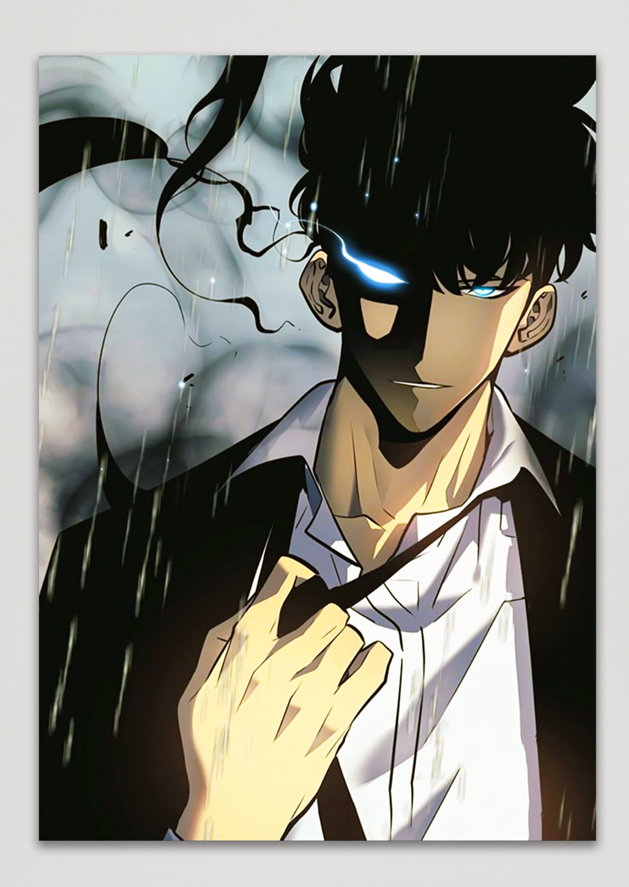 Solo Leveling Sung Jin Woo Anime Metal Poster