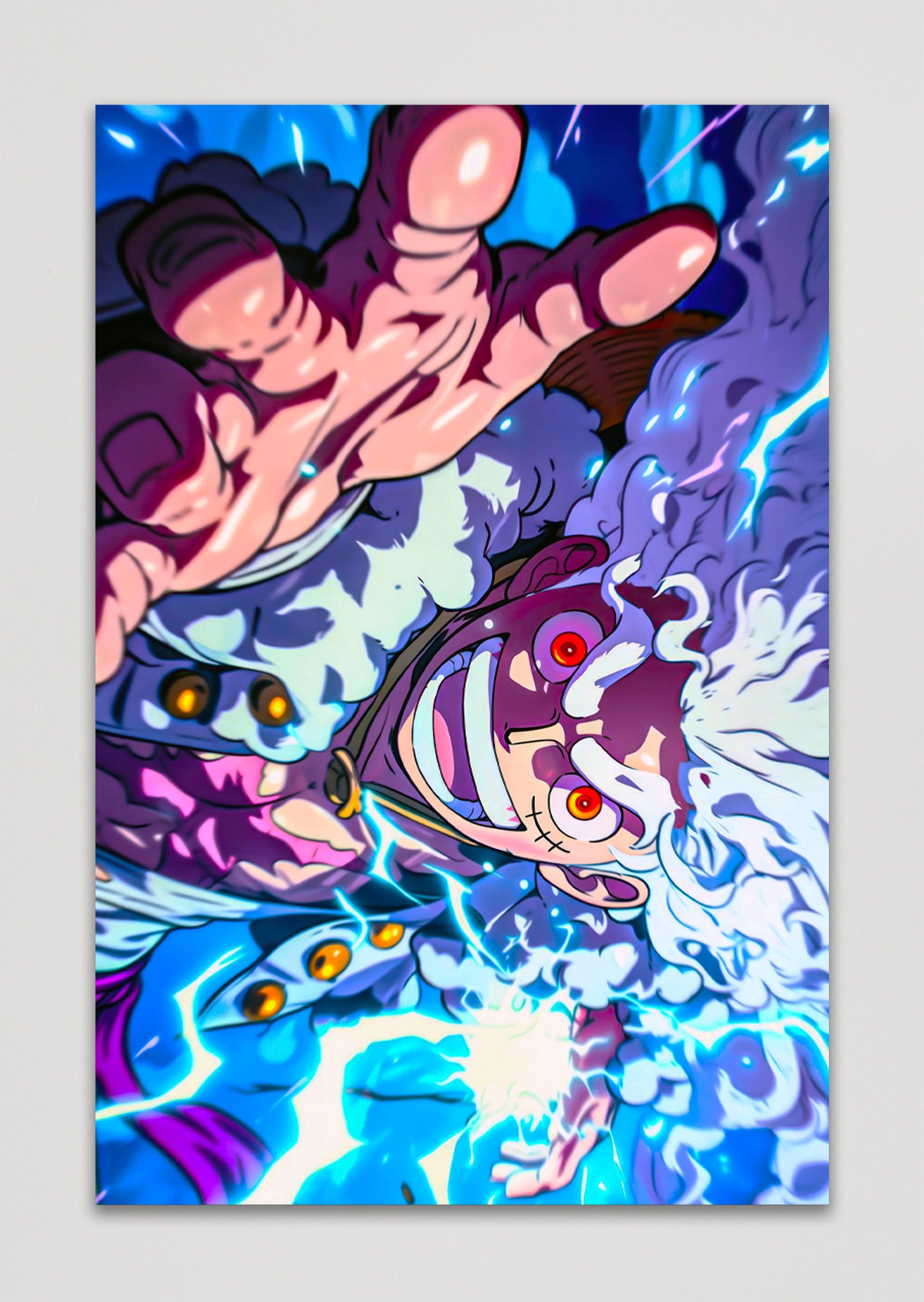 Luffy Gear 5 Anime Metal Poster
