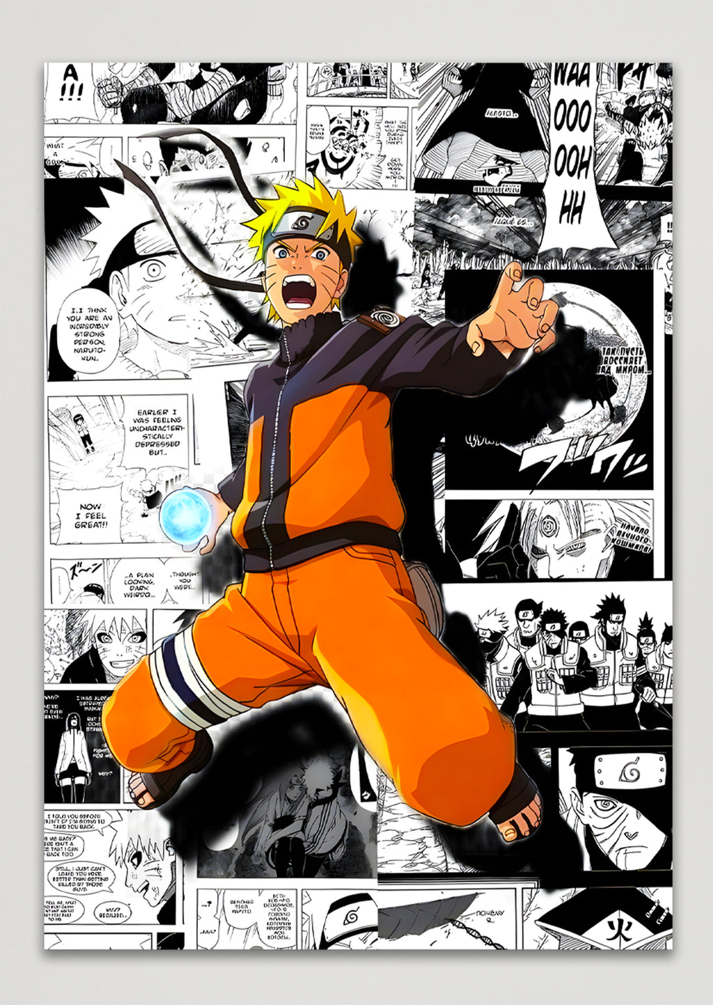 Naruto Shippuden Naruto Manga Anime Metal Poster