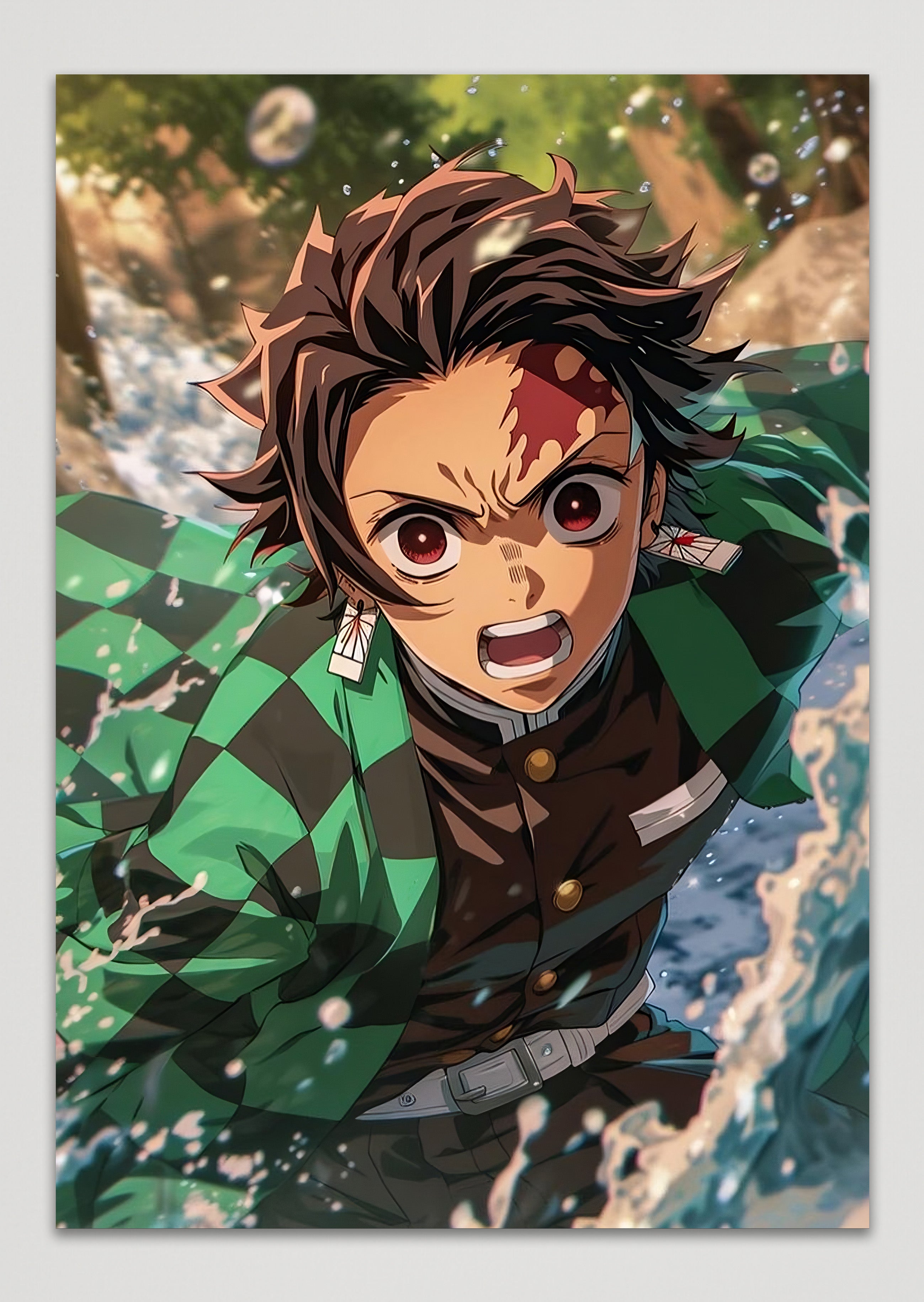 Tanjiro Kamado Kimetsu No Yaiba Anime Metal Poster